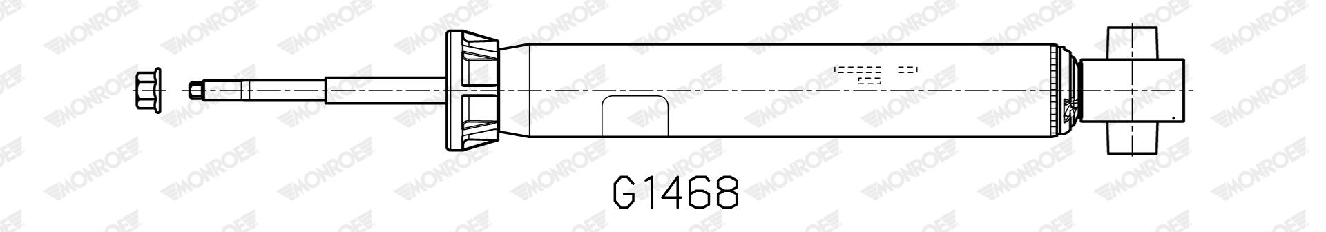 MONROE Støddæmper g1468 for VAUXHALL