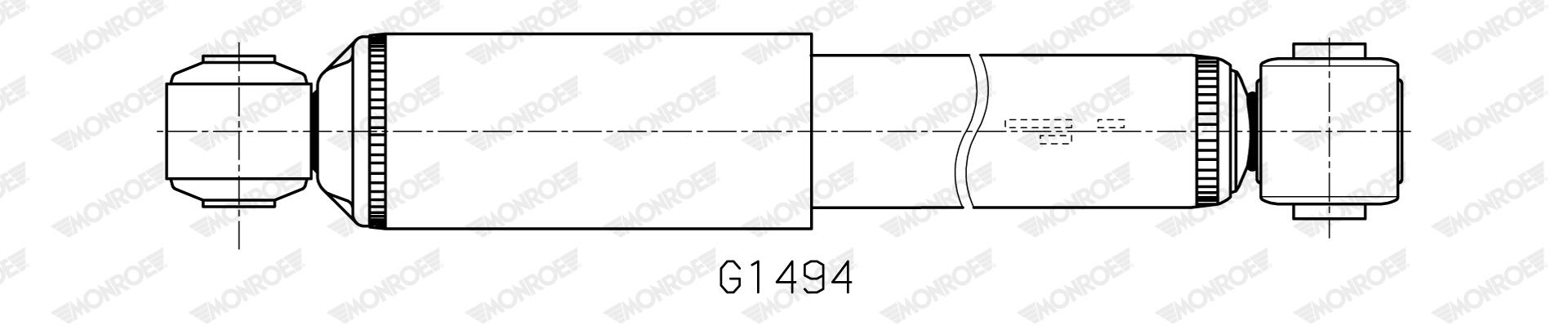 MONROE Støddæmper g1494 for FIAT