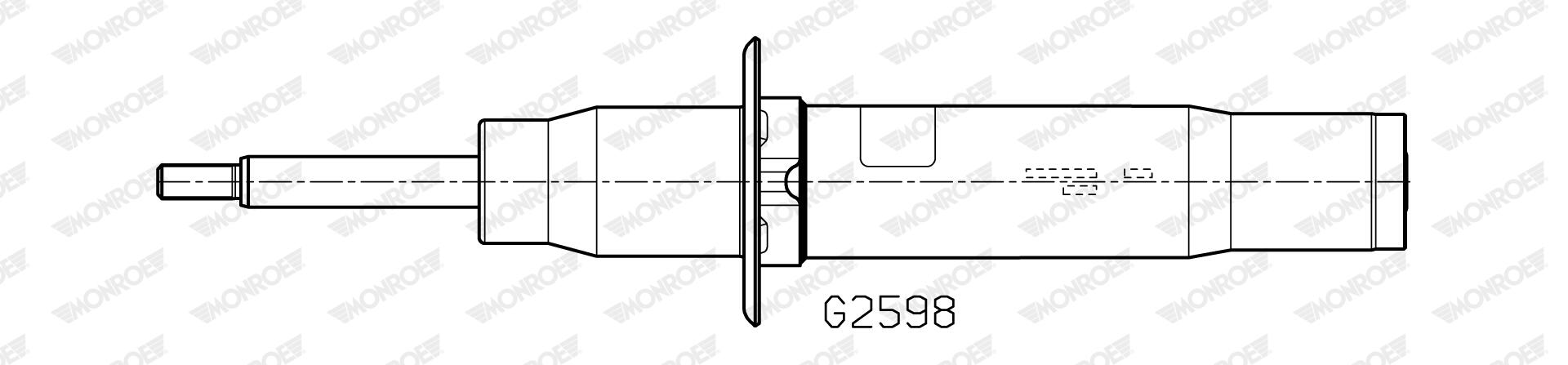 MONROE Støddæmper g2598 for AUDI