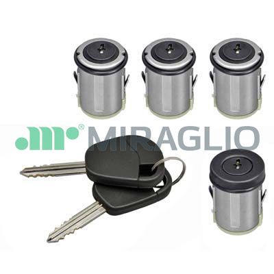 MIRAGLIO Låsecylindersæt 80/1221 bag for FIAT