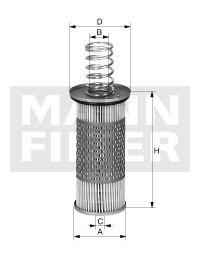 MANN-FILTER Filter, arbejdshydraulik HD 1053 for SPERRY NEW HOLLAND CASE IH STEYR