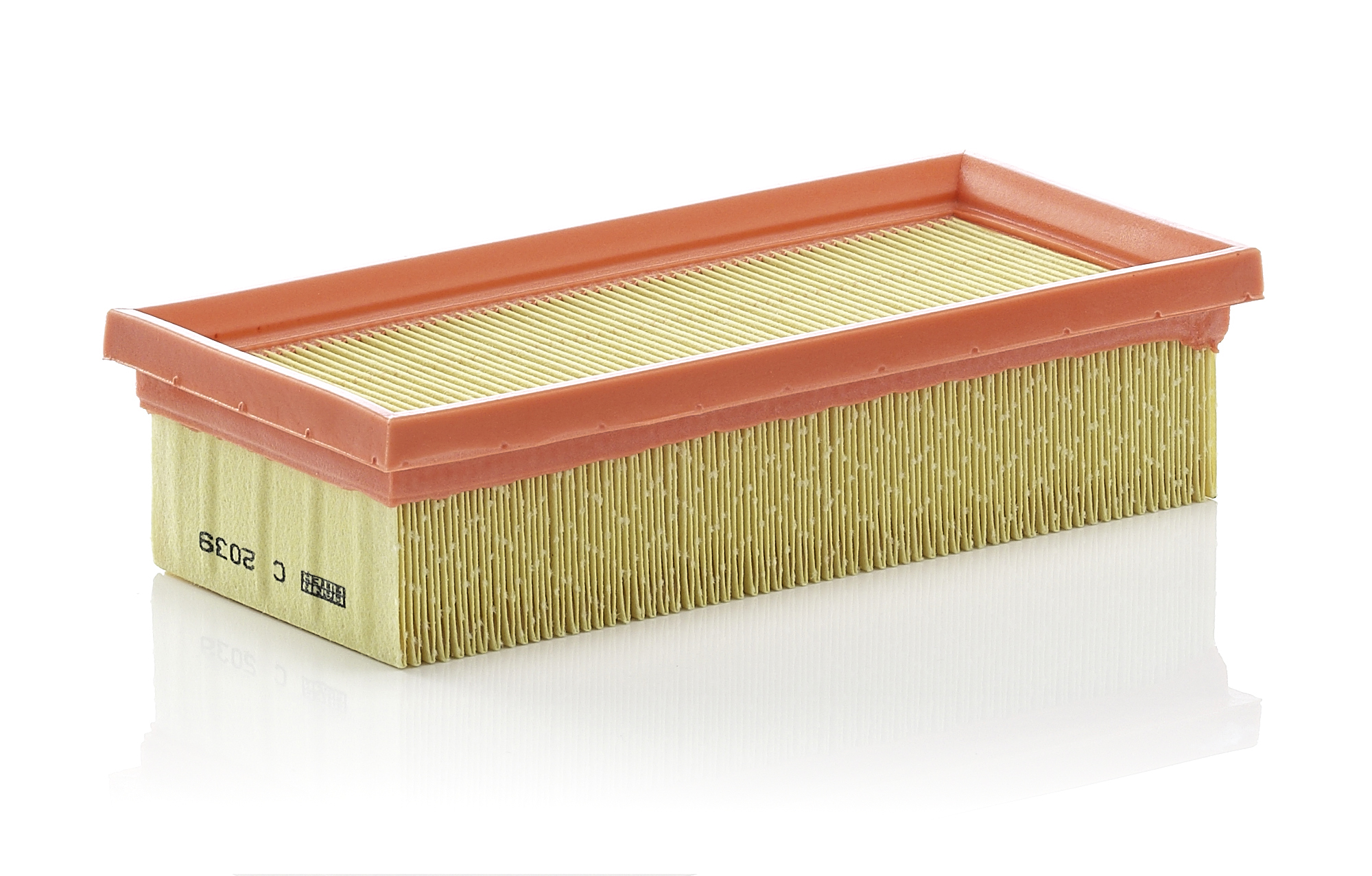 MANN-FILTER Luftfilter c2039 Filterindsats length_mm_203|Længde [mm]|200 width_mm_206|Bredde [mm]|94 height_mm_209|Højde [mm]|49 49mm for FORD GENERA