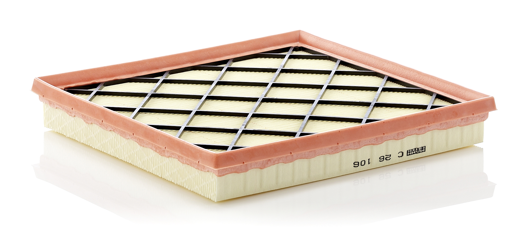 MANN-FILTER Luftfilter c26106 Filterindsats length_mm_203|Længde [mm]|256 width_mm_206|Bredde [mm]|250 height_mm_209|Højde [mm]|45 45mm for OPEL GENE