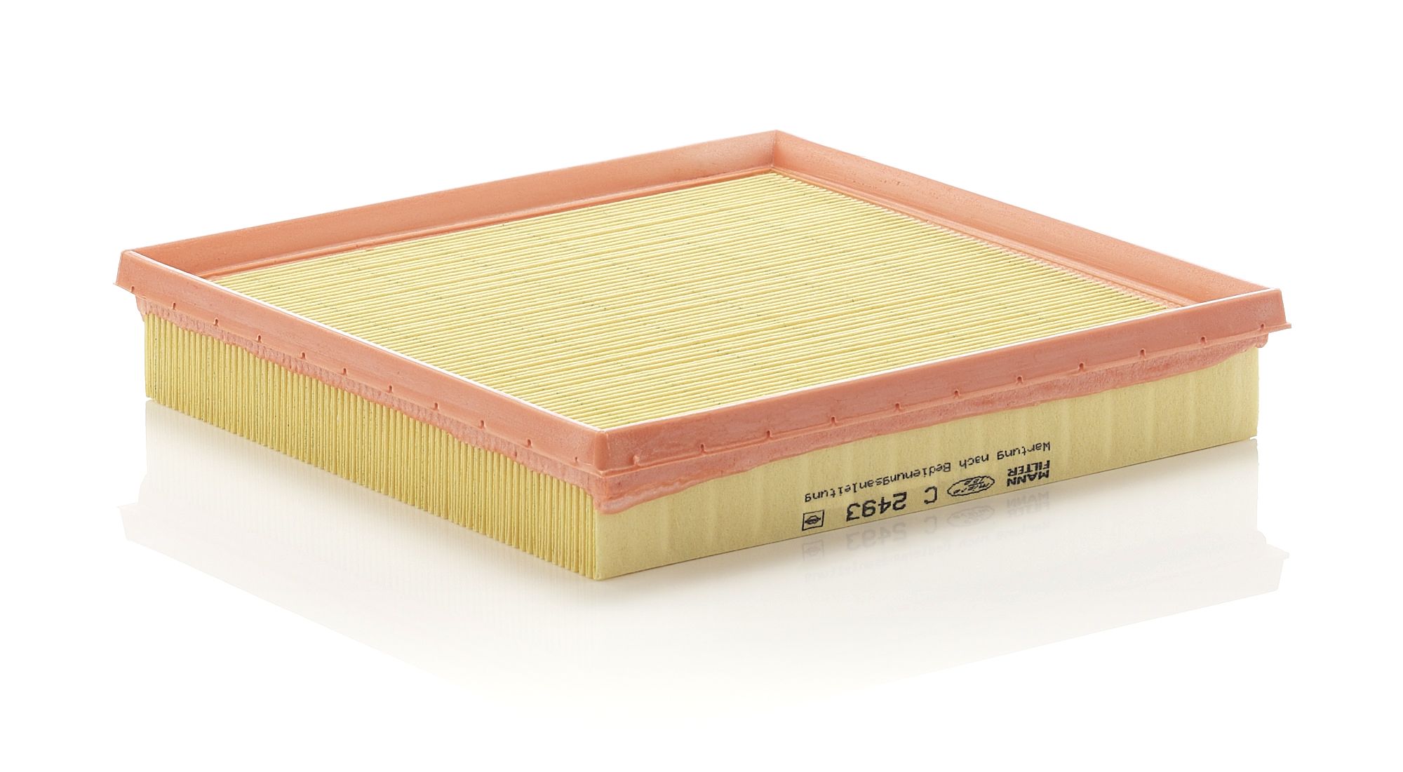 MANN-FILTER Luftfilter c2493 Filterindsats length_mm_203|Længde [mm]|236 width_mm_206|Bredde [mm]|235 height_mm_209|Højde [mm]|42 42mm for BMW