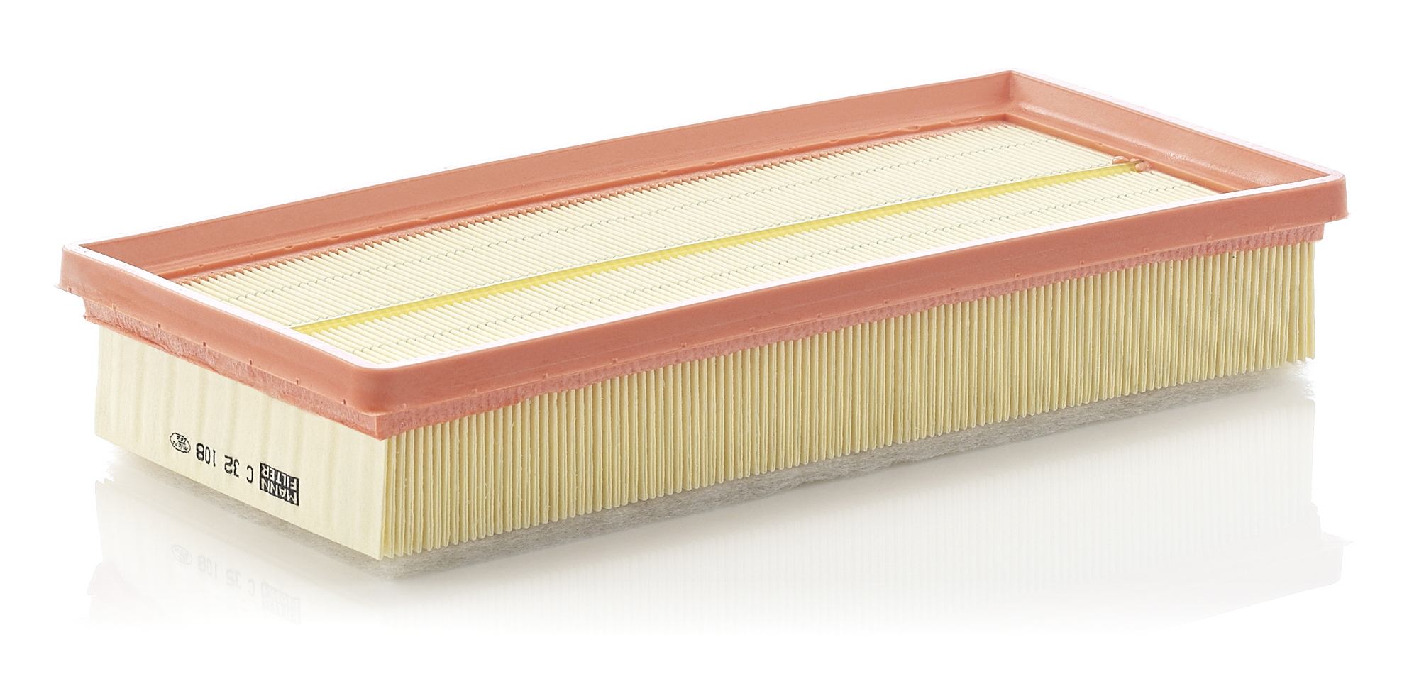 MANN-FILTER Luftfilter c32108 Filterindsats length_mm_203|Længde [mm]|322 width_mm_206|Bredde [mm]|152 height_mm_209|Højde [mm]|59 59mm for PEUGEOT C