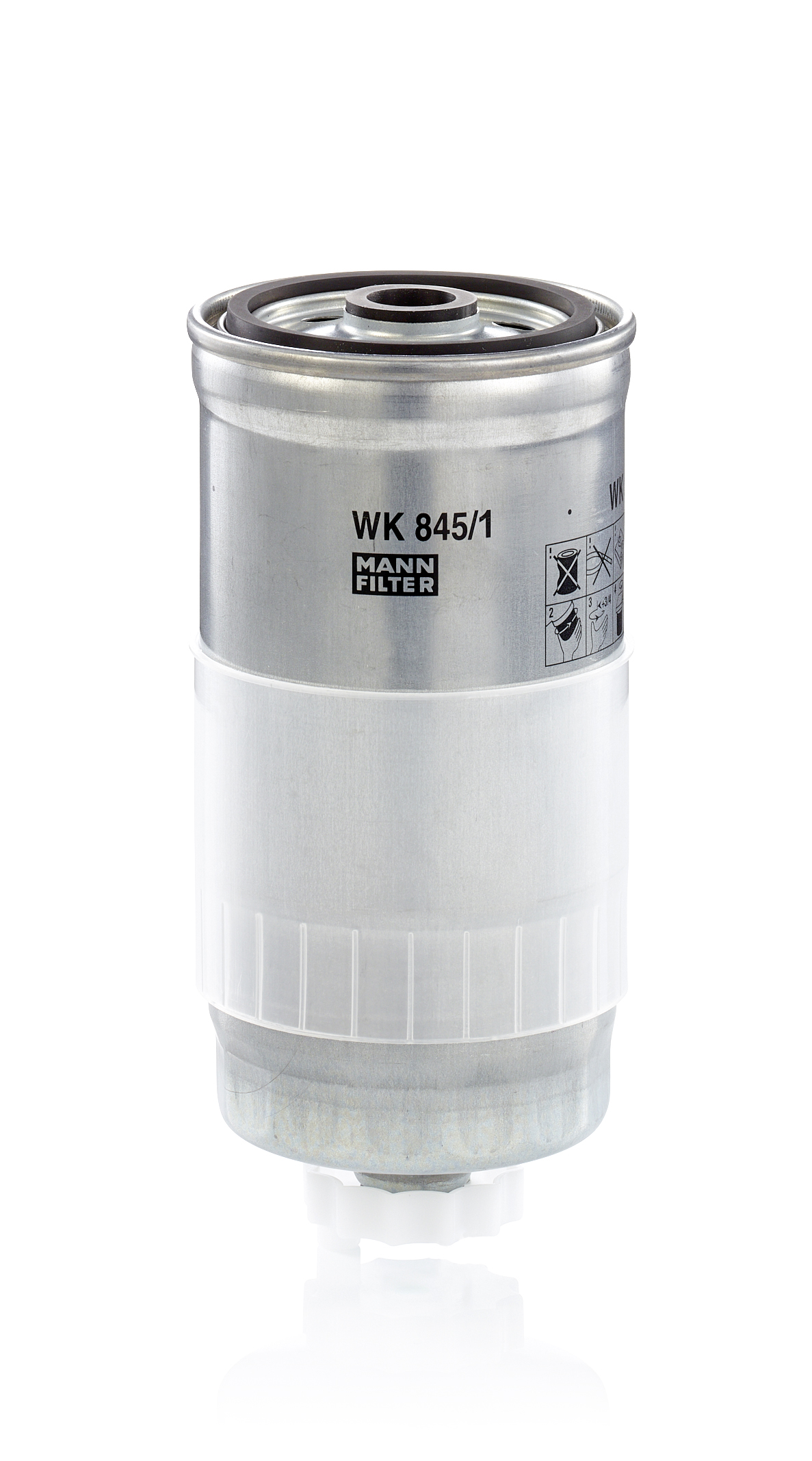 MANN-FILTER Brændstof-filter wk8451 Påskruet 187mm for VOLVO VAG