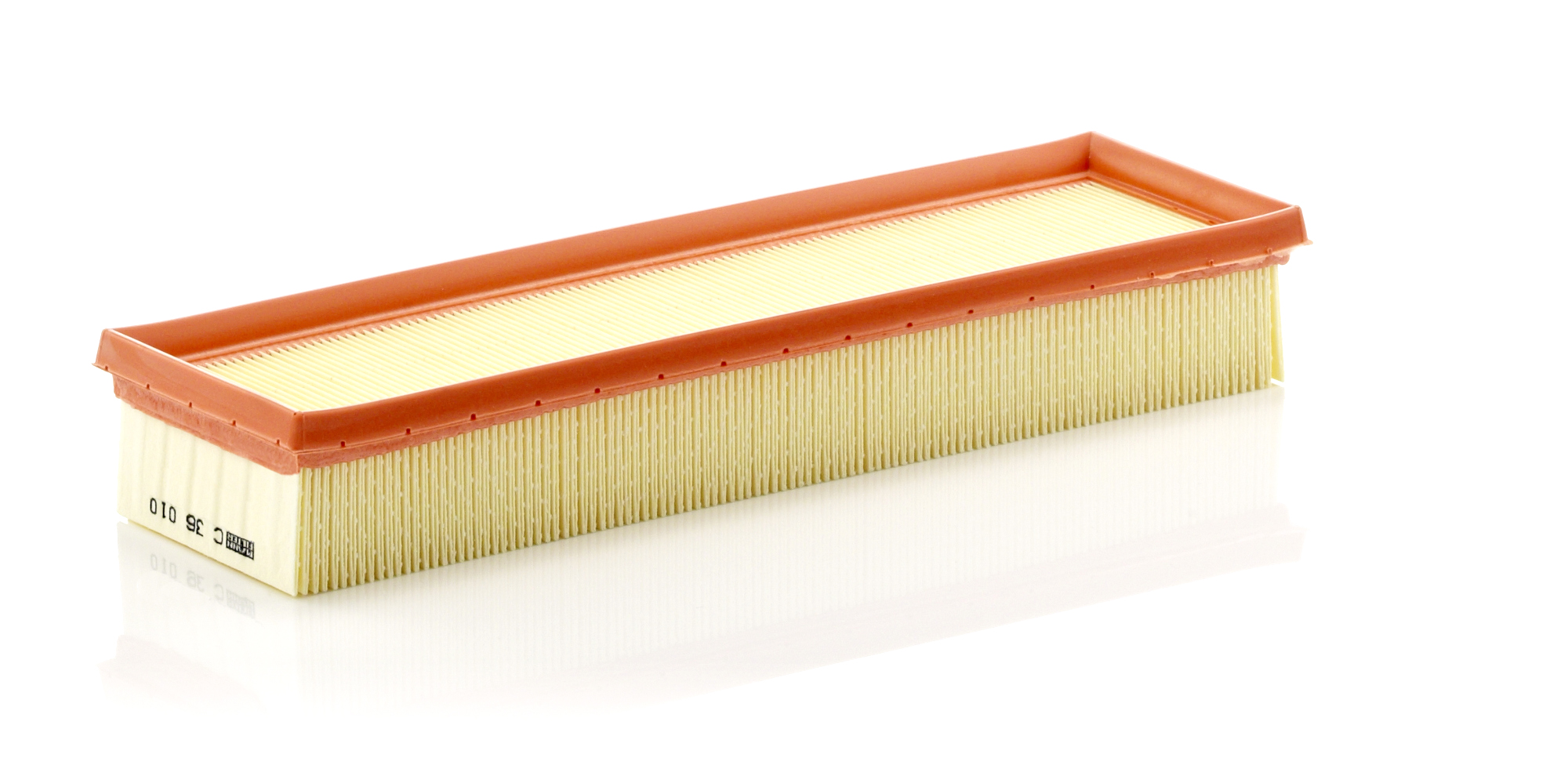 MANN-FILTER Luftfilter c36010 Filterindsats length_mm_203|Længde [mm]|354 width_mm_206|Bredde [mm]|103 height_mm_209|Højde [mm]|50 50mm for CITROËN P