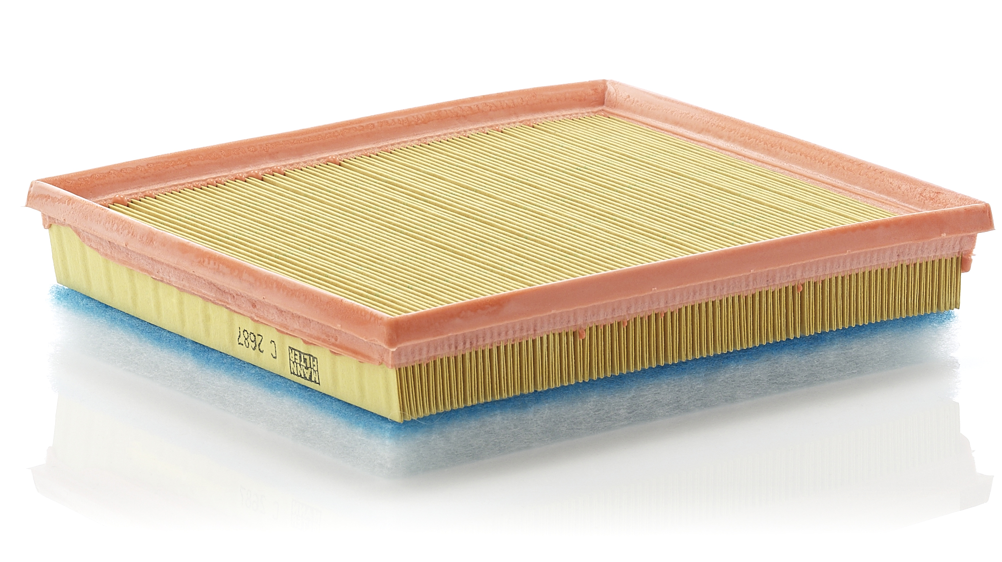 MANN-FILTER Luftfilter c2687 Filterindsats length_mm_203|Længde [mm]|256 width_mm_206|Bredde [mm]|219 height_mm_209|Højde [mm]|42 42mm for FORD