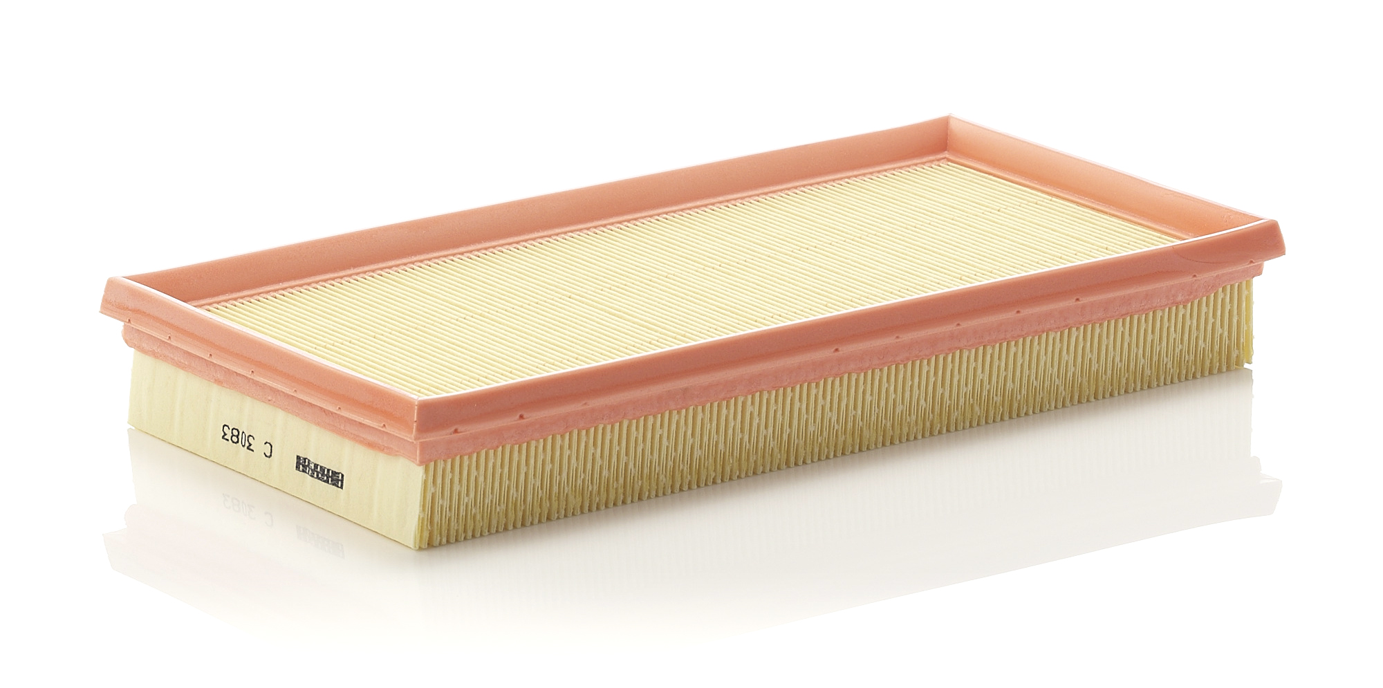 MANN-FILTER Luftfilter c3083 Filterindsats length_mm_203|Længde [mm]|305 width_mm_206|Bredde [mm]|156 height_mm_209|Højde [mm]|42 42mm for VAG