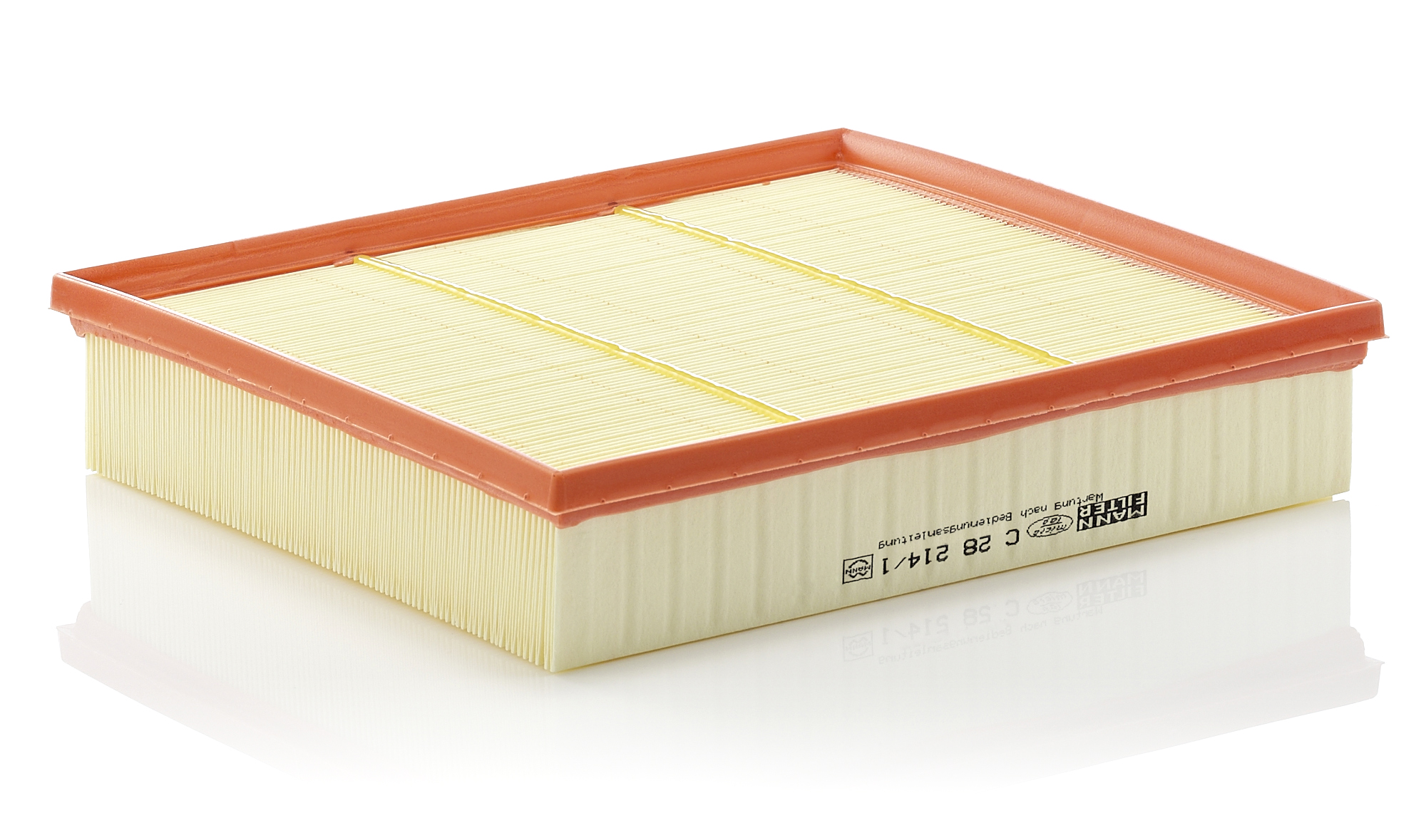 MANN-FILTER Luftfilter C 28 214/1 Filterindsats length_mm_203|Længde [mm]|287 width_mm_206|Bredde [mm]|258 height_mm_209|Højde [mm]|58 58mm for VW (S