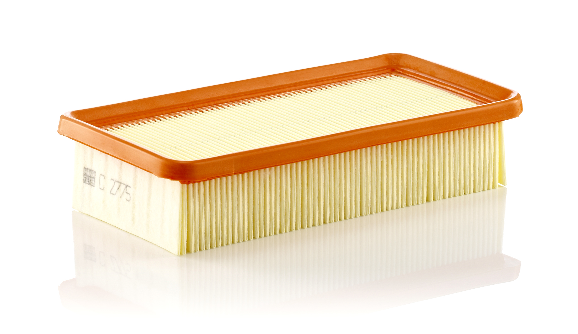 MANN-FILTER Luftfilter c2775 Filterindsats length_mm_203|Længde [mm]|262 width_mm_206|Bredde [mm]|132 height_mm_209|Højde [mm]|48 48mm for KIA