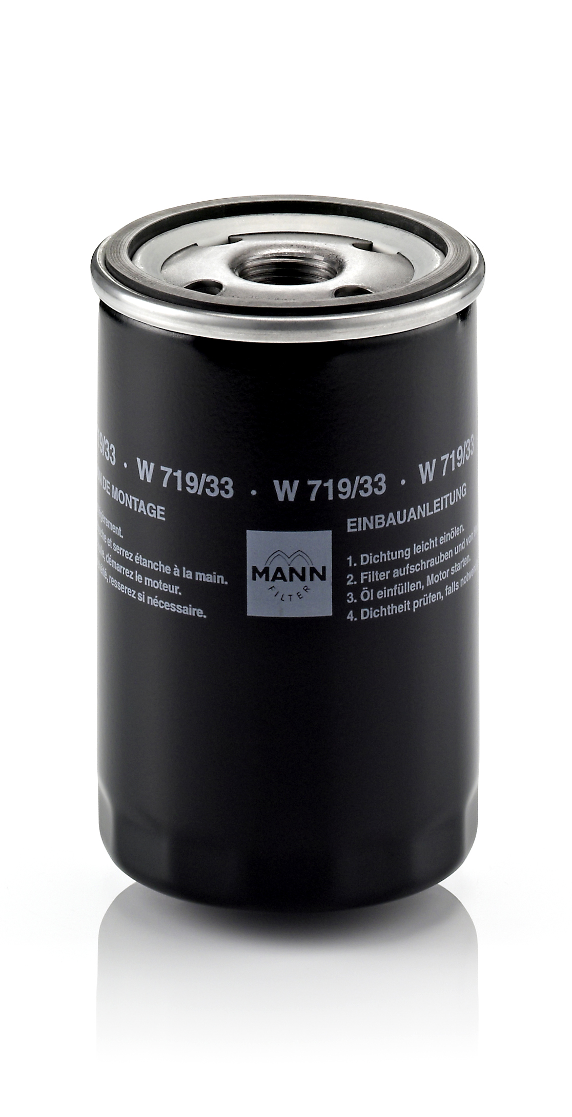 MANN-FILTER Oliefilter w71933 Påskruet 123mm 13/16-16 UN for ROVER