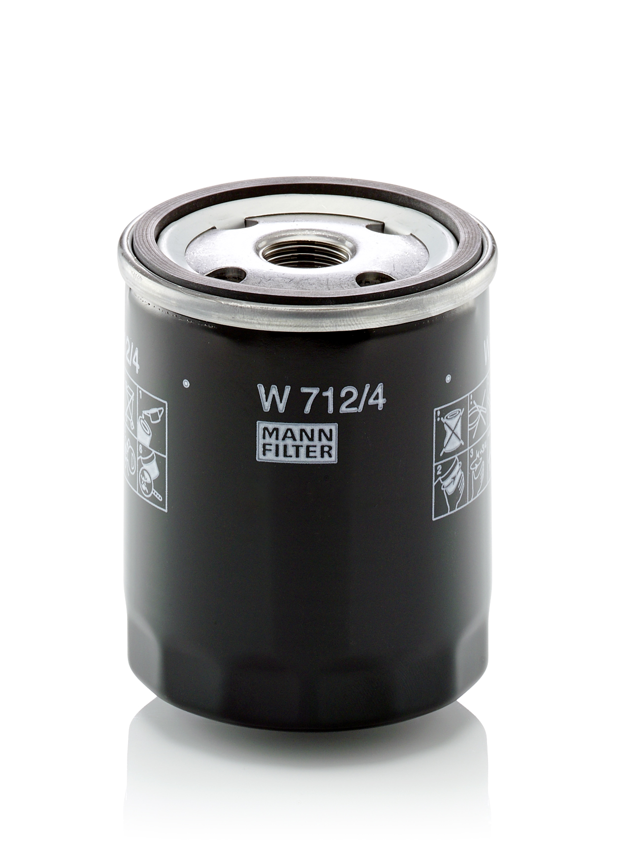 MANN-FILTER Filter, arbejdshydraulik W 712/4 for VM FORD VOLVO CITROËN BMW RENAULT