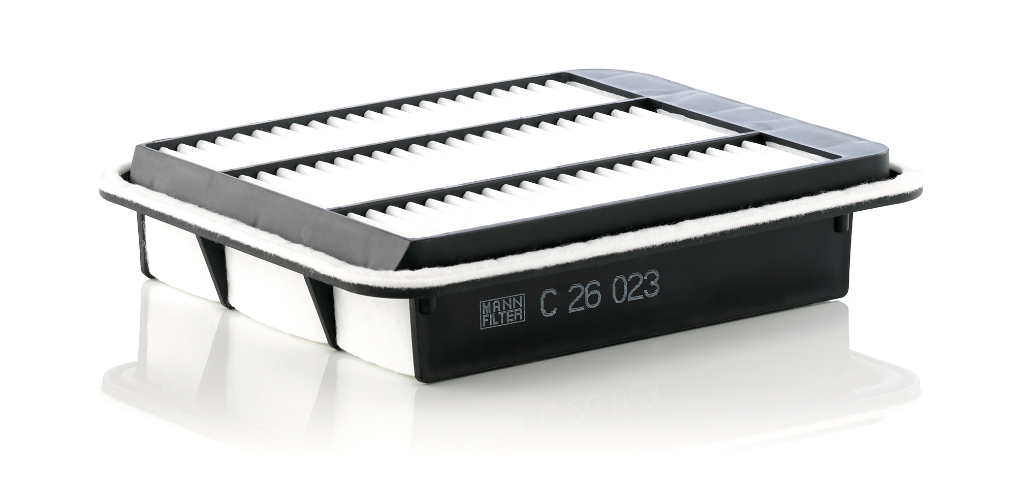 MANN-FILTER Luftfilter c26023 Filterindsats length_mm_203|Længde [mm]|256 width_mm_206|Bredde [mm]|207 height_mm_209|Højde [mm]|56 56mm for MITSUBISH
