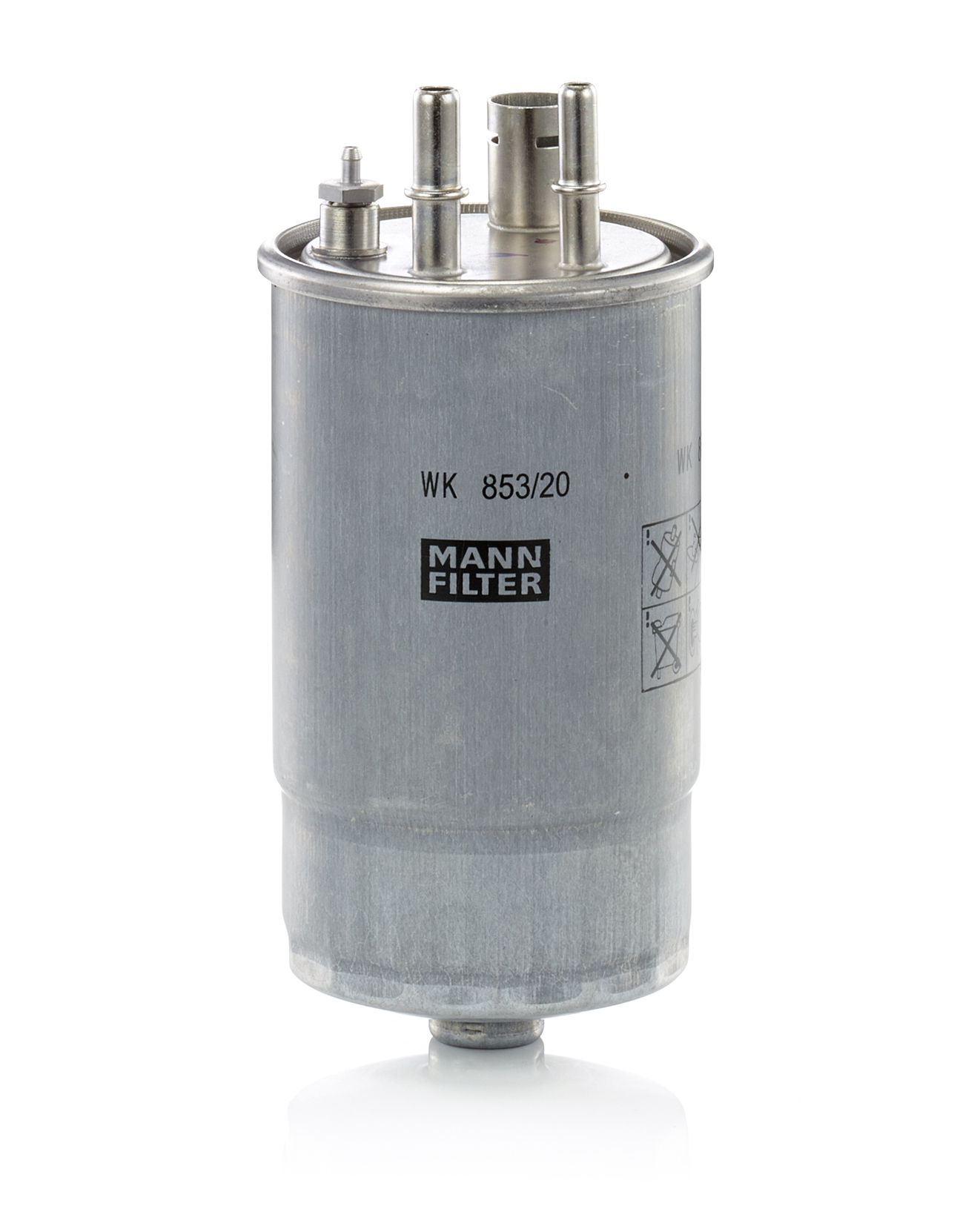 MANN-FILTER Brændstof-filter wk85320 Lednings 207mm for FORD FIAT