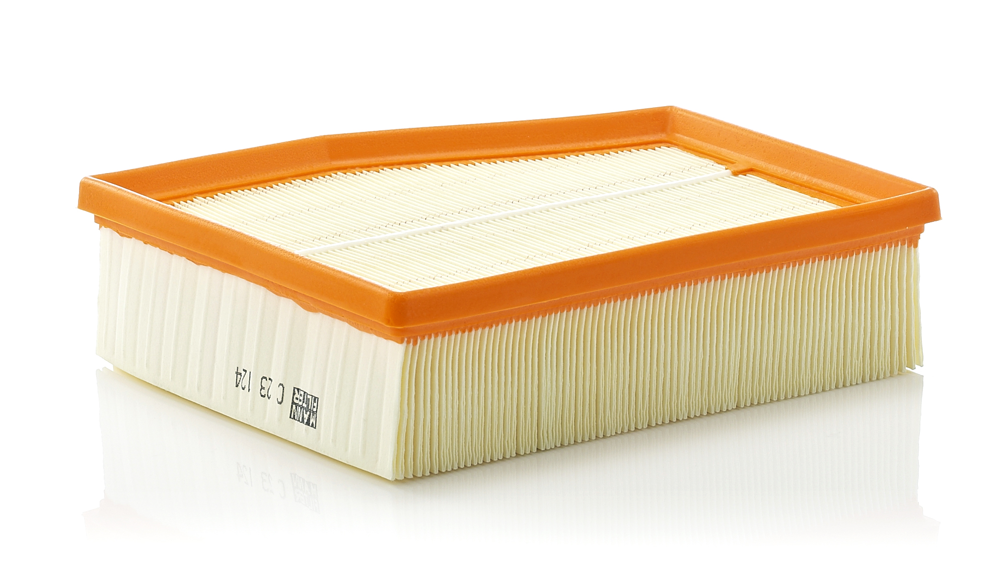 MANN-FILTER Luftfilter c23124 Filterindsats length_mm_203|Længde [mm]|225 width_mm_206|Bredde [mm]|187 height_mm_209|Højde [mm]|62 62mm for VAG