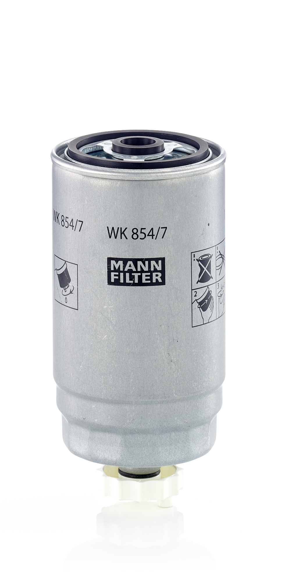 MANN-FILTER Brændstof-filter wk8547 Påskruet 162mm for CHRYSLER