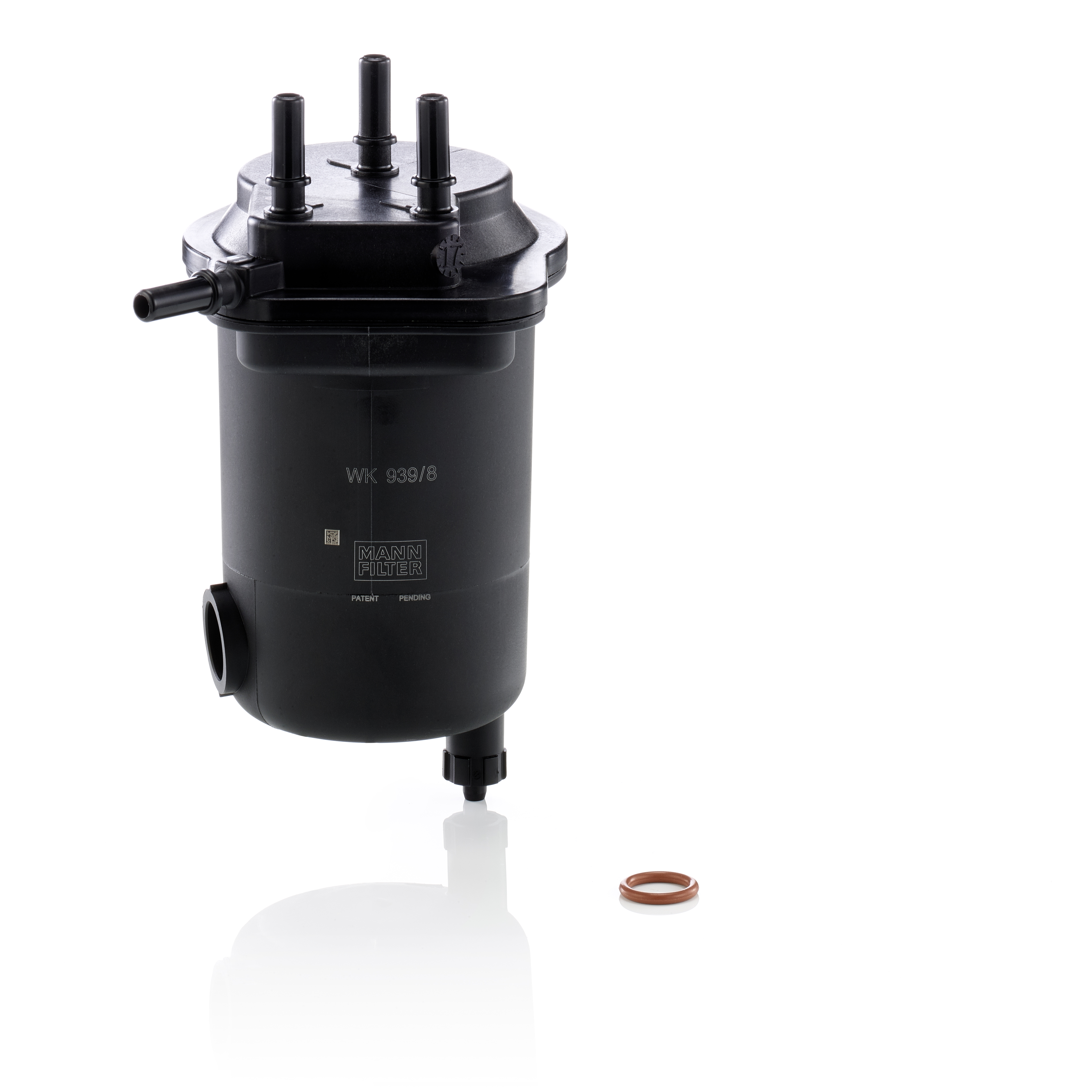 MANN-FILTER Brændstof-filter WK 939/8 x med vandaftapningsskrue length_mm_203|Længde [mm]|113 height_mm_209|Højde [mm]|187 187mm for RENAULT