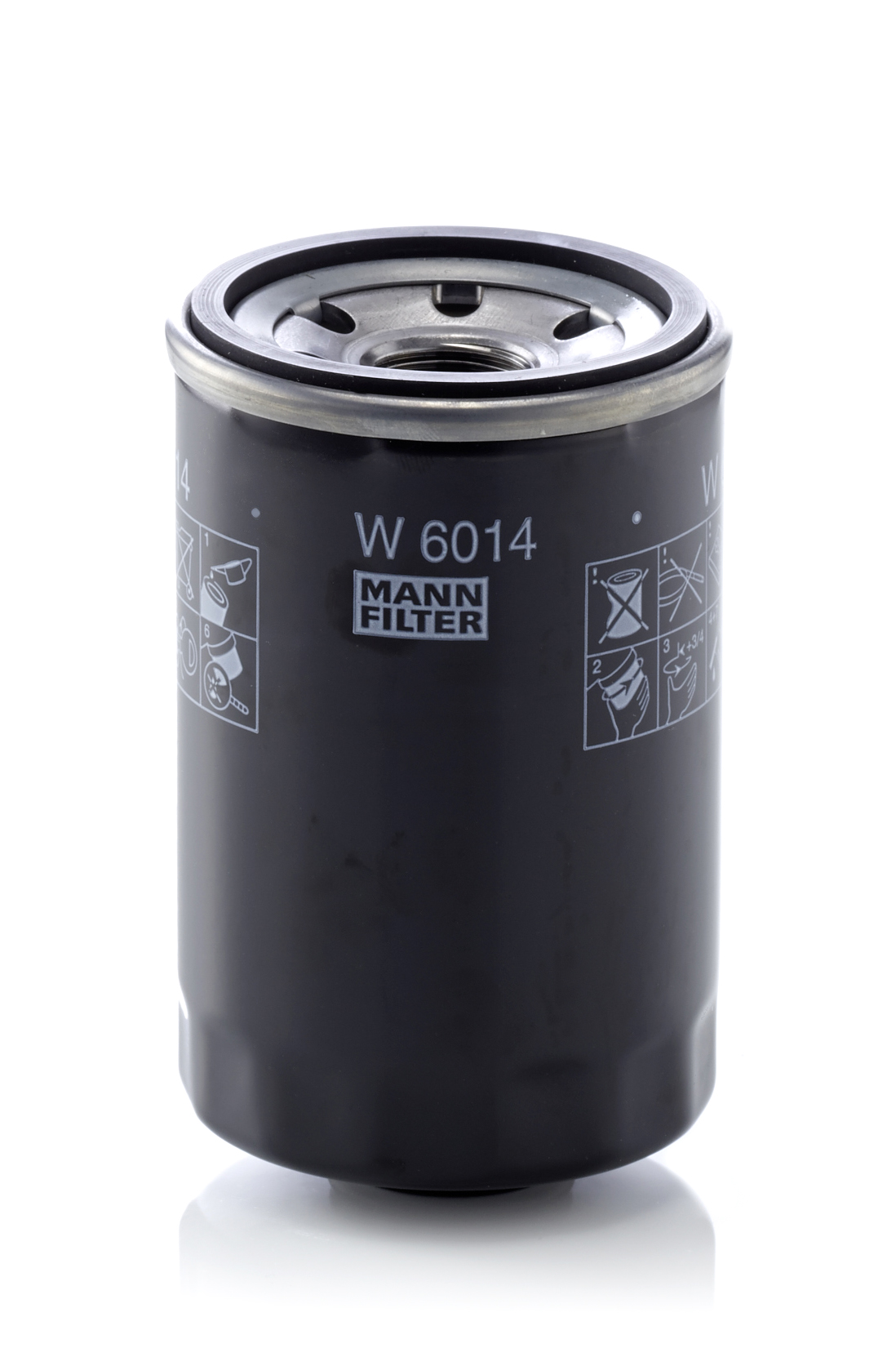 MANN-FILTER Oliefilter w6014 Påskruet 105mm M20x1.5 for FIAT
