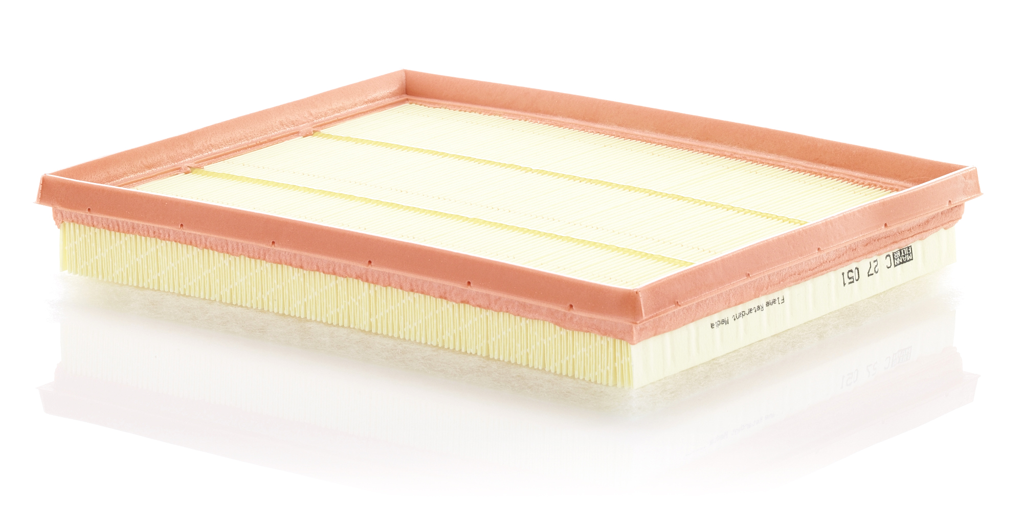 MANN-FILTER Luftfilter c27051 Filterindsats length_mm_203|Længde [mm]|268 width_mm_206|Bredde [mm]|219 height_mm_209|Højde [mm]|35 replaced_by_10017|E