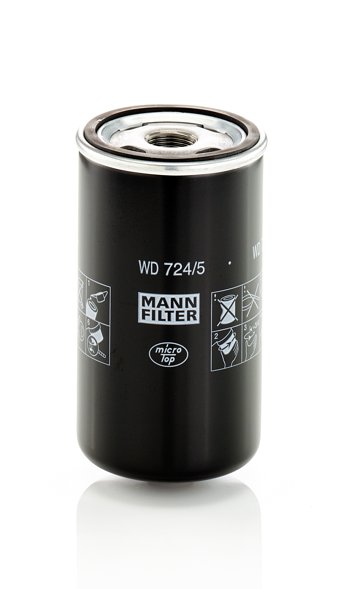 MANN-FILTER Filter, arbejdshydraulik WD 724/5 for FORD