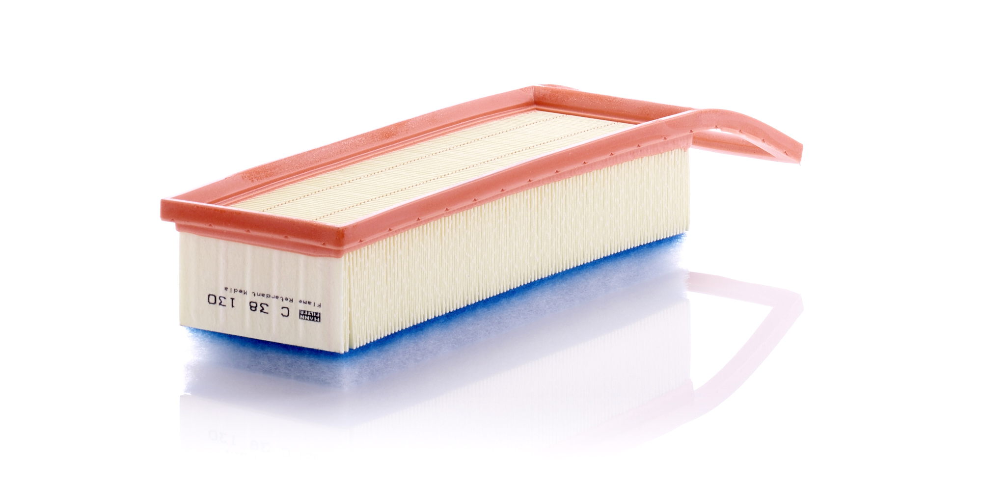 MANN-FILTER Luftfilter c38130 Filterindsats length_mm_203|Længde [mm]|378 width_mm_206|Bredde [mm]|105 height_mm_209|Højde [mm]|80 80mm for PEUGEOT