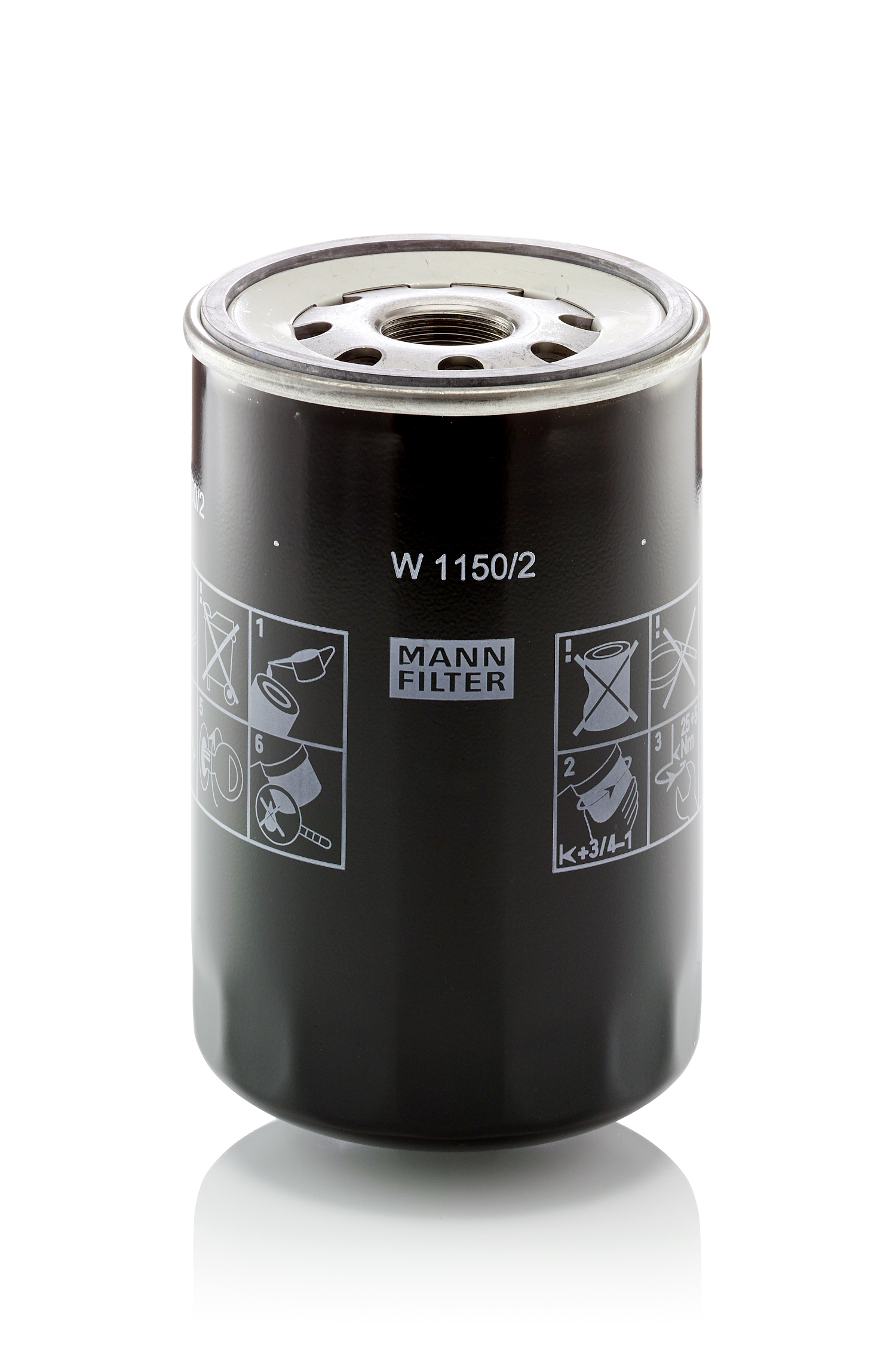 MANN-FILTER Filter, arbejdshydraulik W 1150/2 for IVECO FIAT ISUZU LAMBORGHINI MITSUBISHI