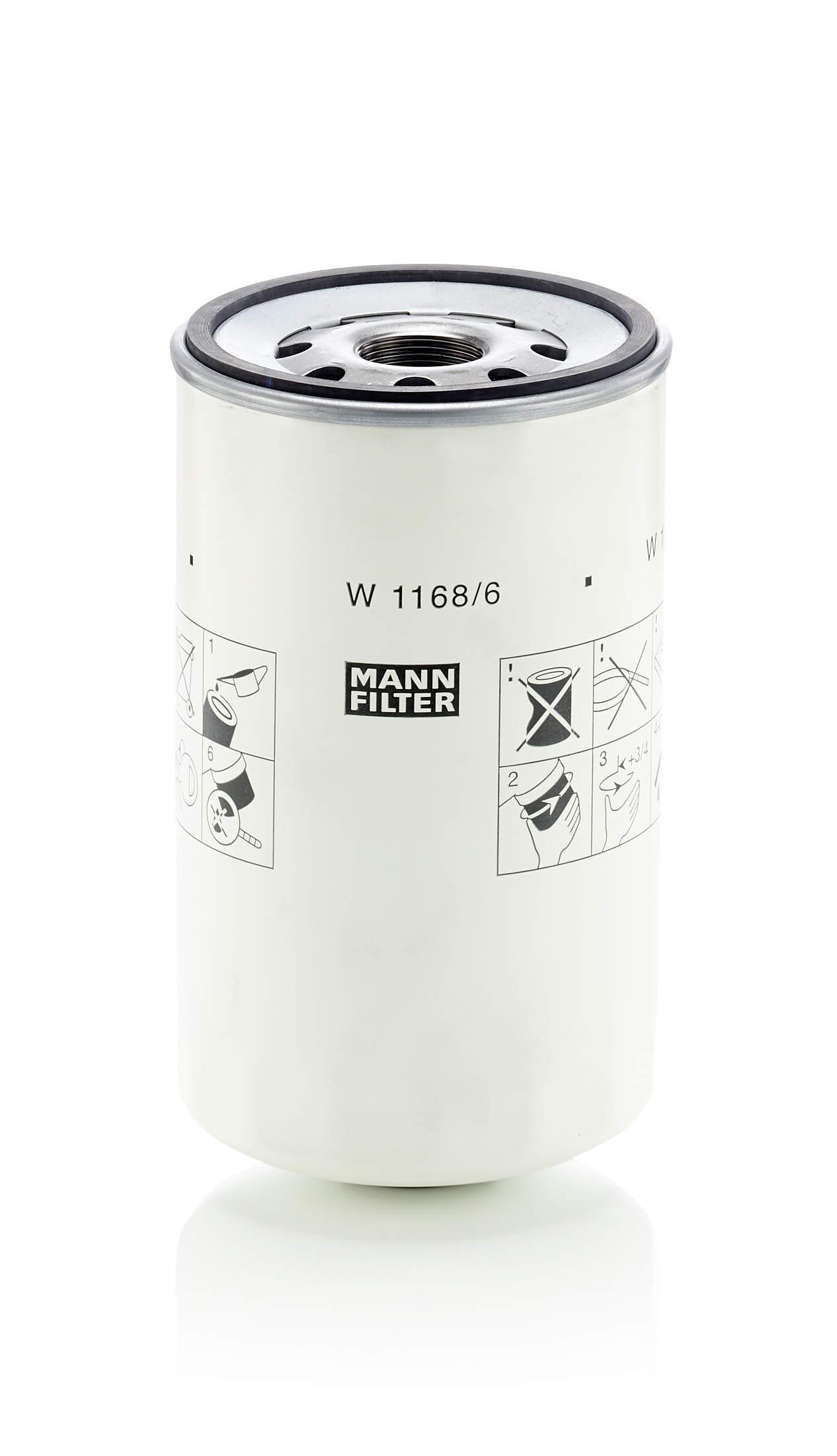 Oliefilter MANN-FILTER W 1168/6