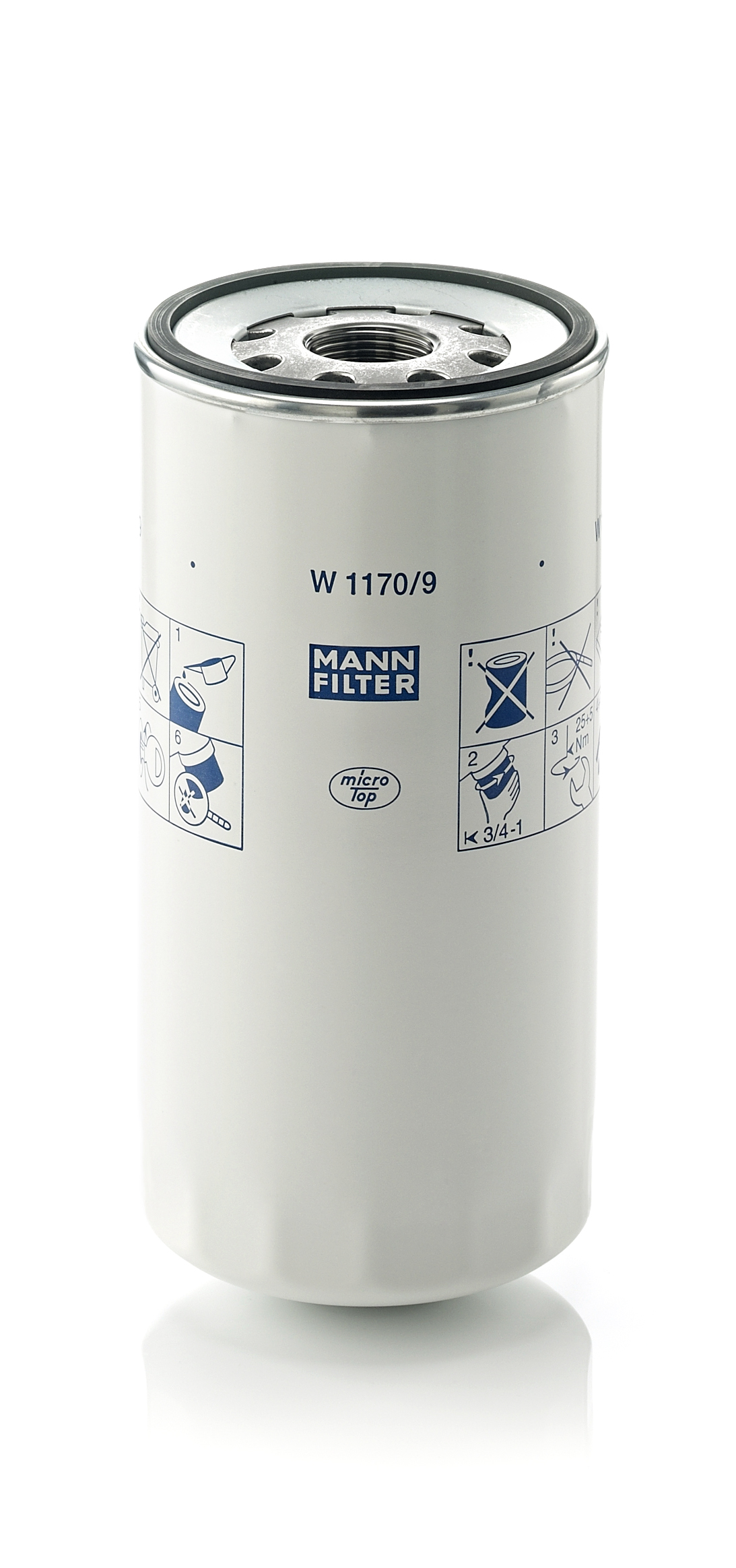 MANN-FILTER W 1170/9 108mm for FORD