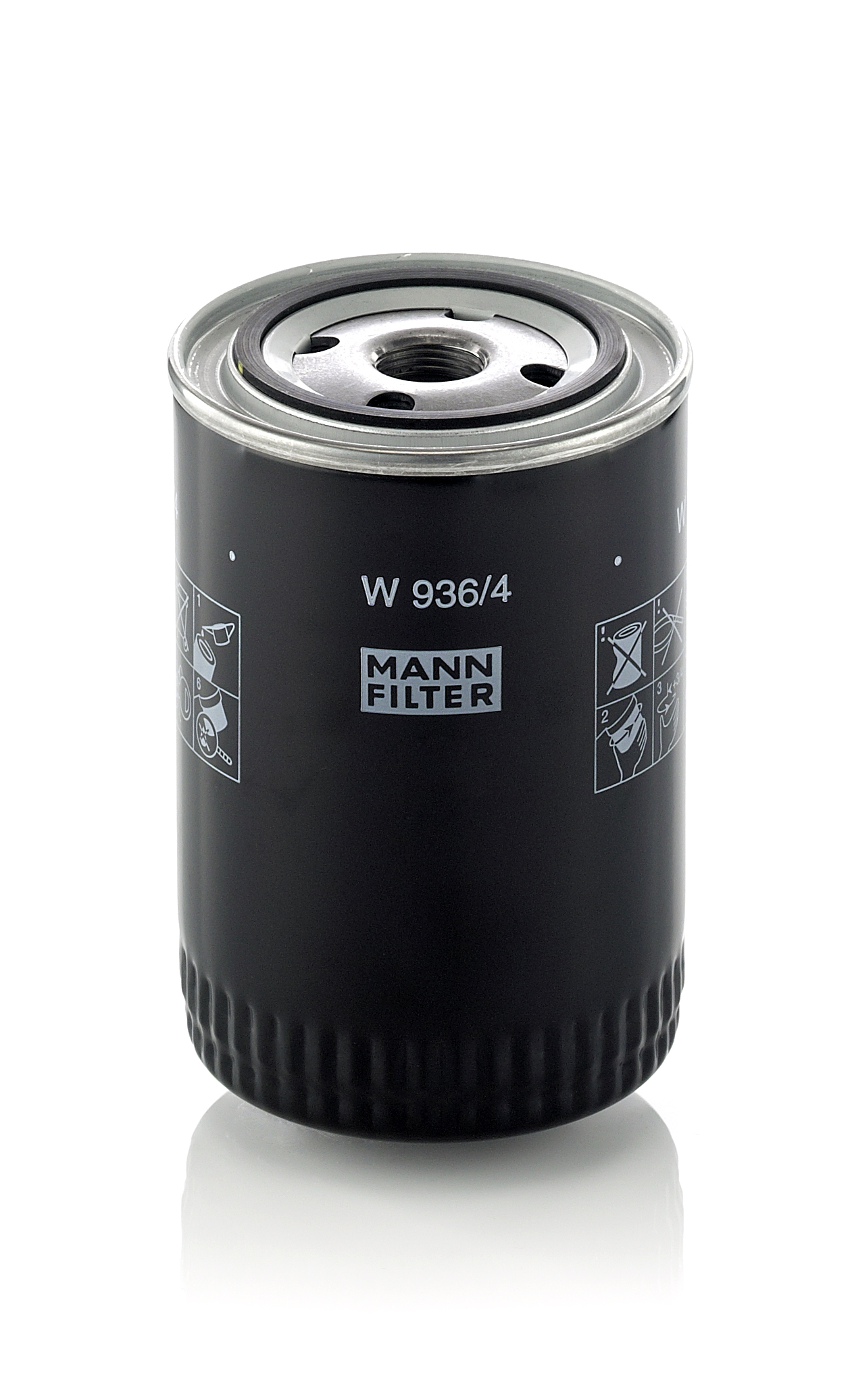 MANN-FILTER Filter, arbejdshydraulik W 936/4 for VOLVO ONAN GENERAL MOTORS RENAULT TRUCKS
