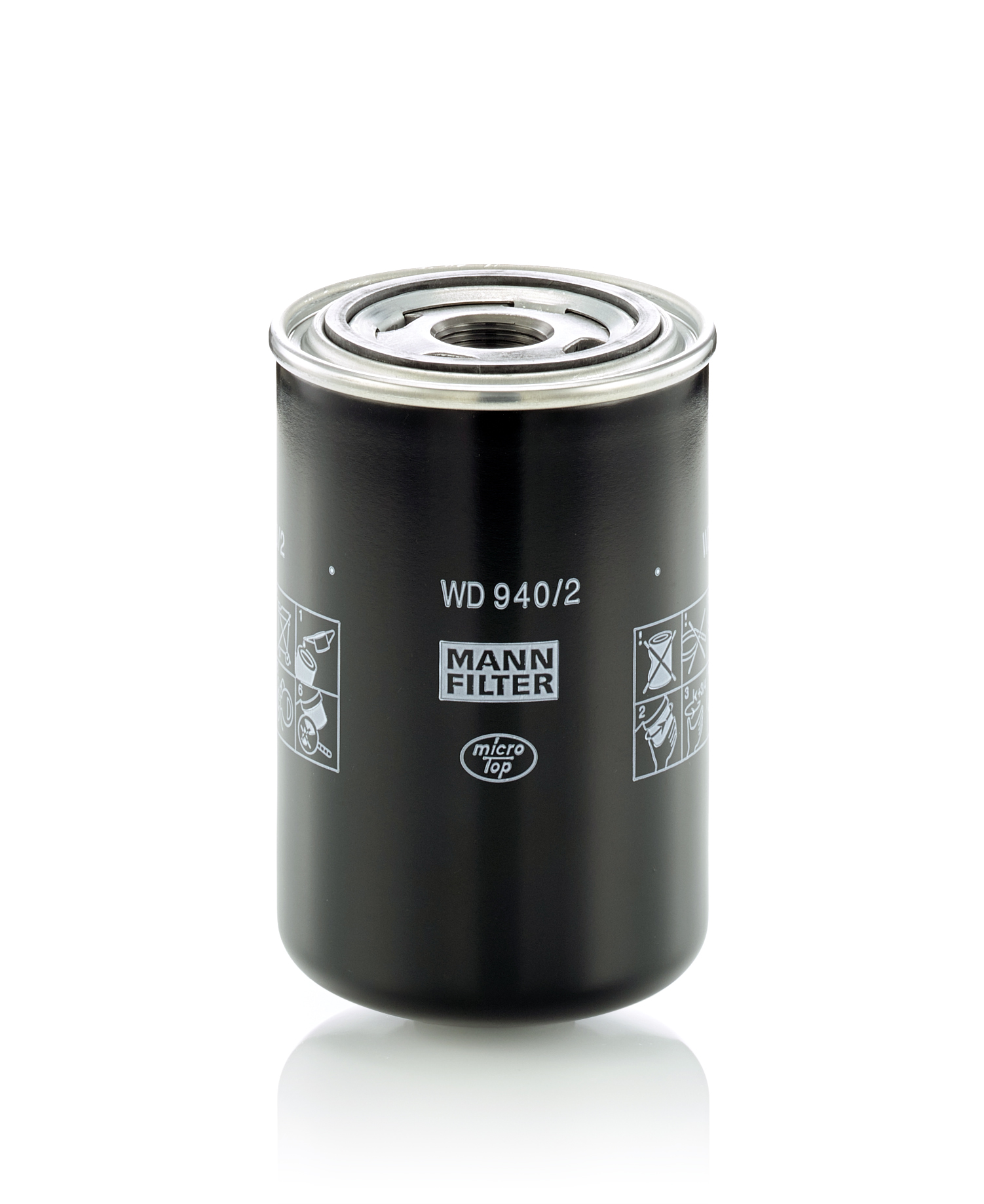 MANN-FILTER Filter, arbejdshydraulik WD 940/2 for FIAT MAN RENAULT TRUCKS LAMBORGHINI