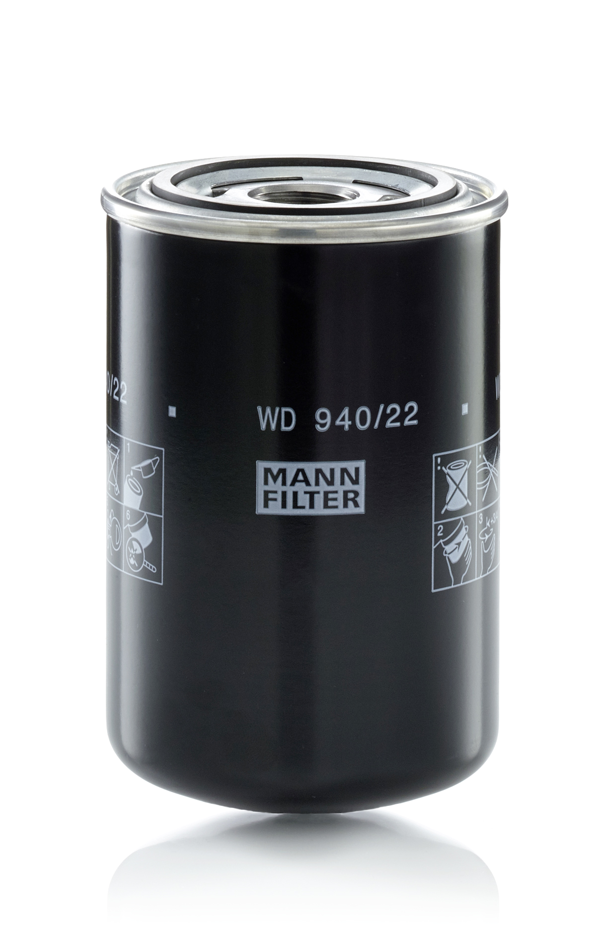 MANN-FILTER Filter, arbejdshydraulik WD 940/22