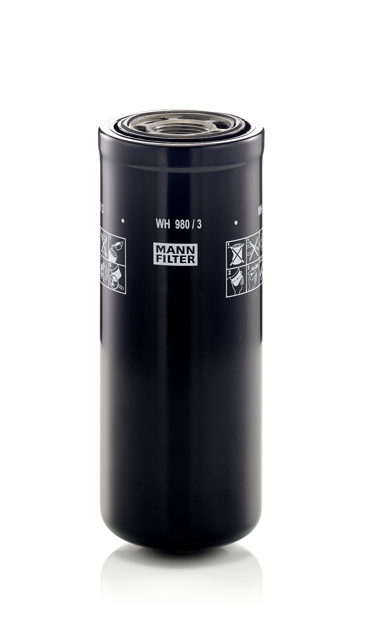 MANN-FILTER Filter, arbejdshydraulik WH 980/3 for VOLVO STEYR FORD LAMBORGHINI