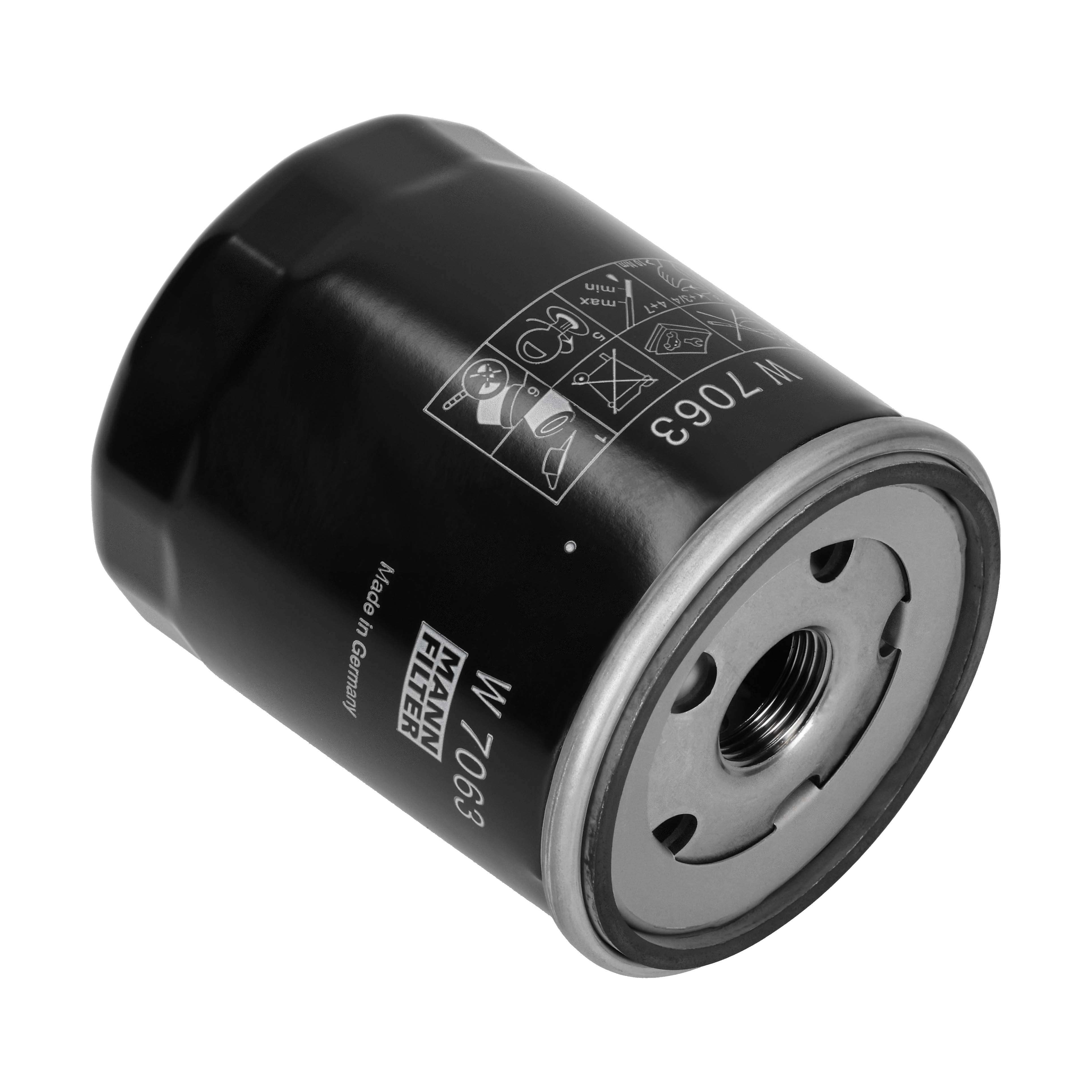 MANN-FILTER Oliefilter w7063 Påskruet 94mm M20x1.5 for PEUGEOT TOYOTA
