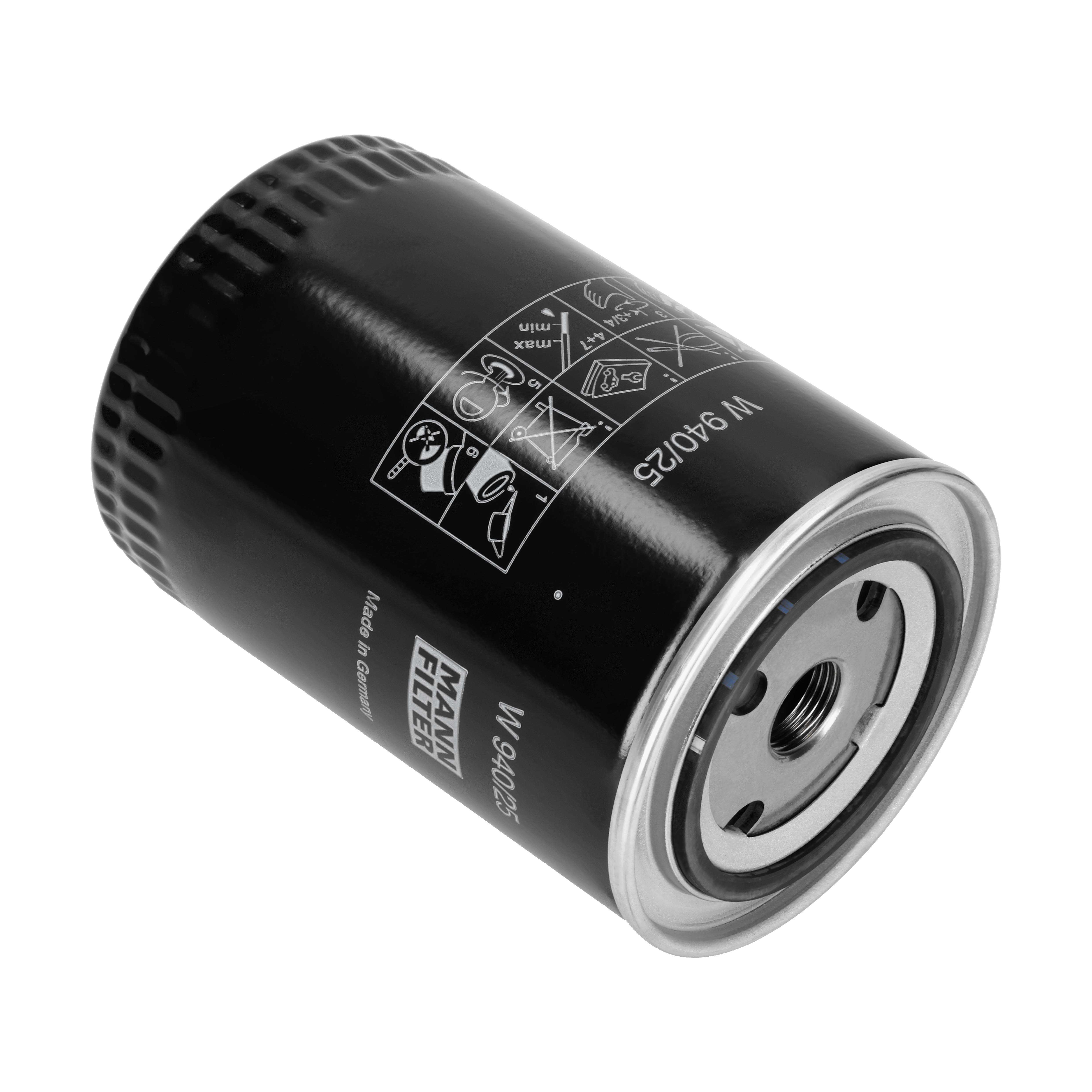 MANN-FILTER Oliefilter w94025 Påskruet 142mm 3/4-16 UNF for VOLVO FORD GENERAL MOTORS VAG