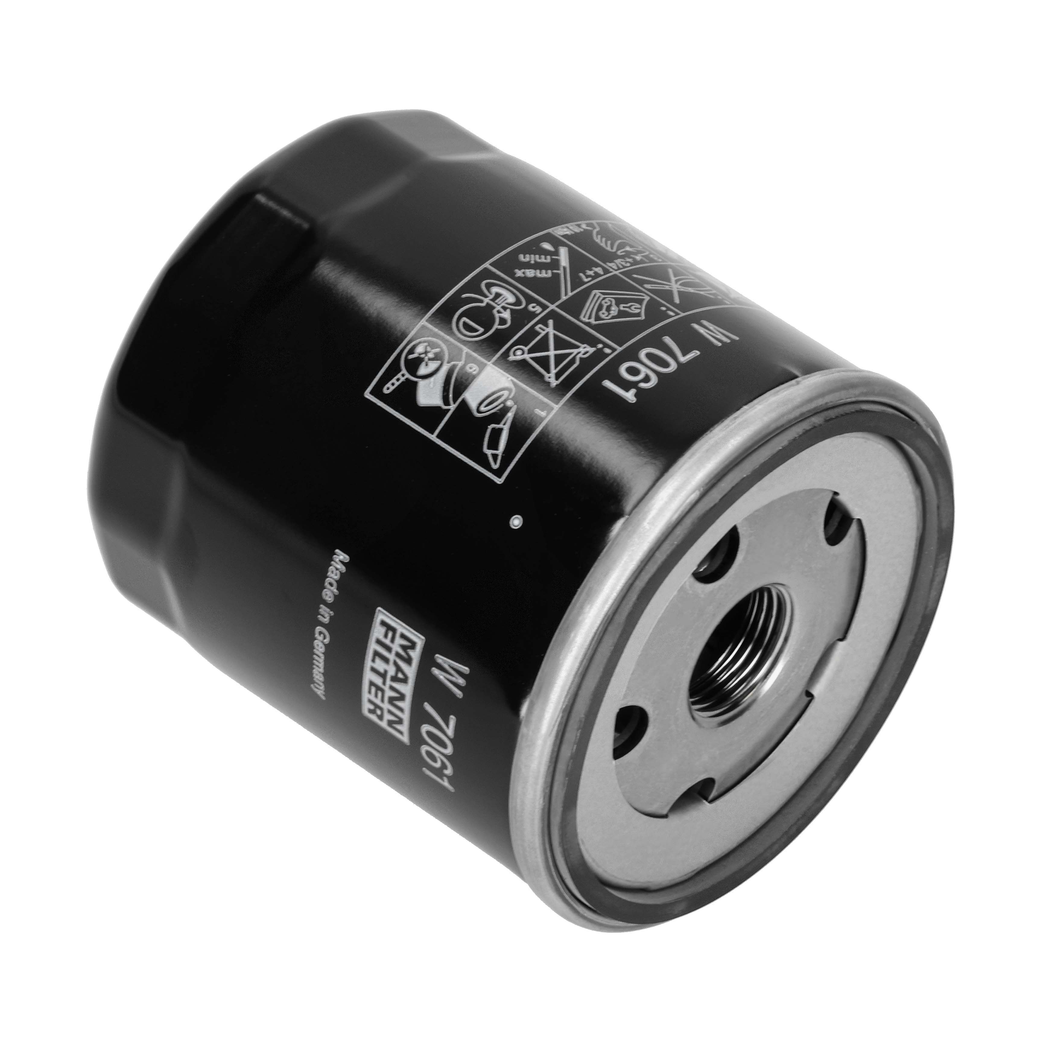 MANN-FILTER Oliefilter w7061 Påskruet 89mm 3/4-16 UNF for MAZDA