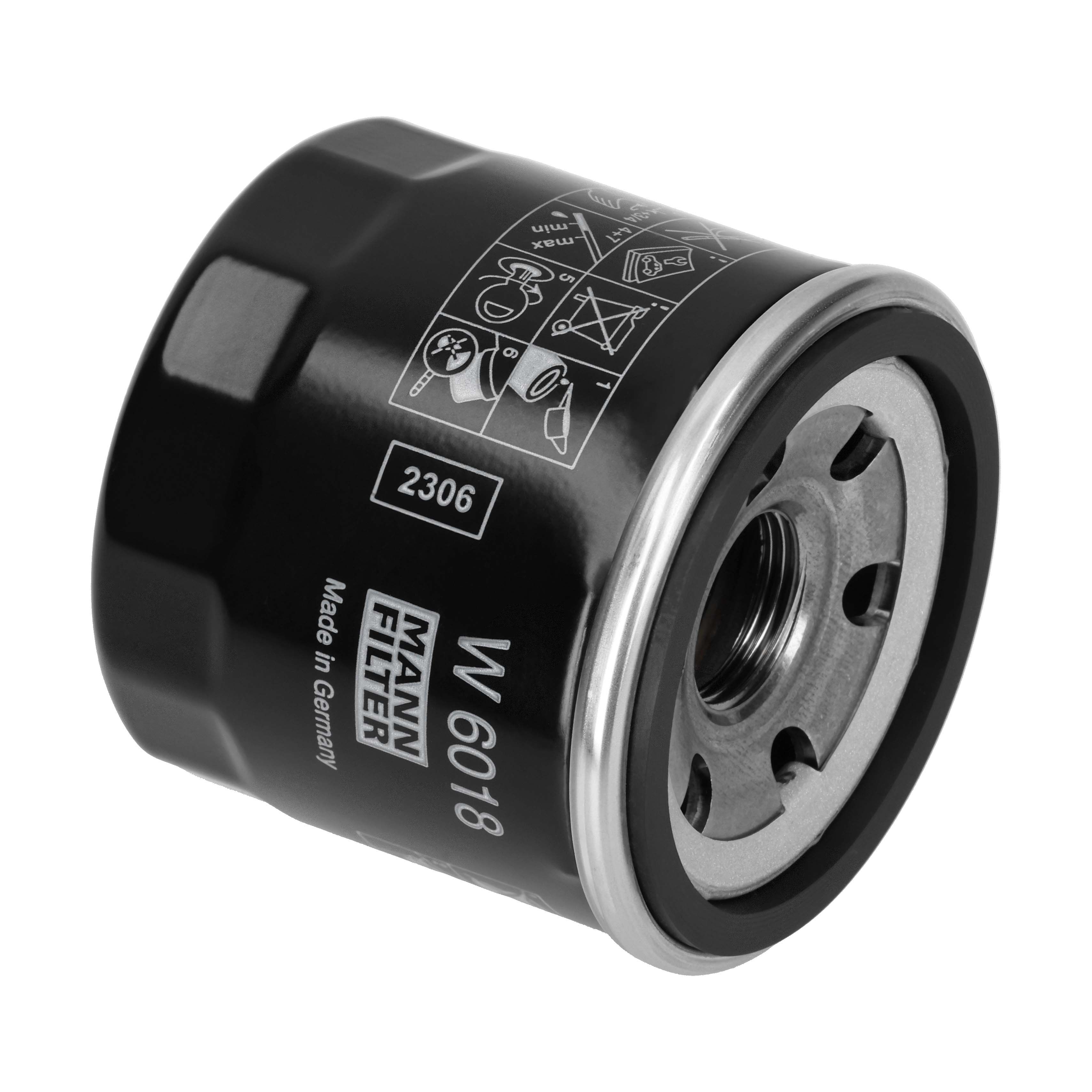 MANN-FILTER Oliefilter w6018 Påskruet 65mm M20x1.5 for MAZDA