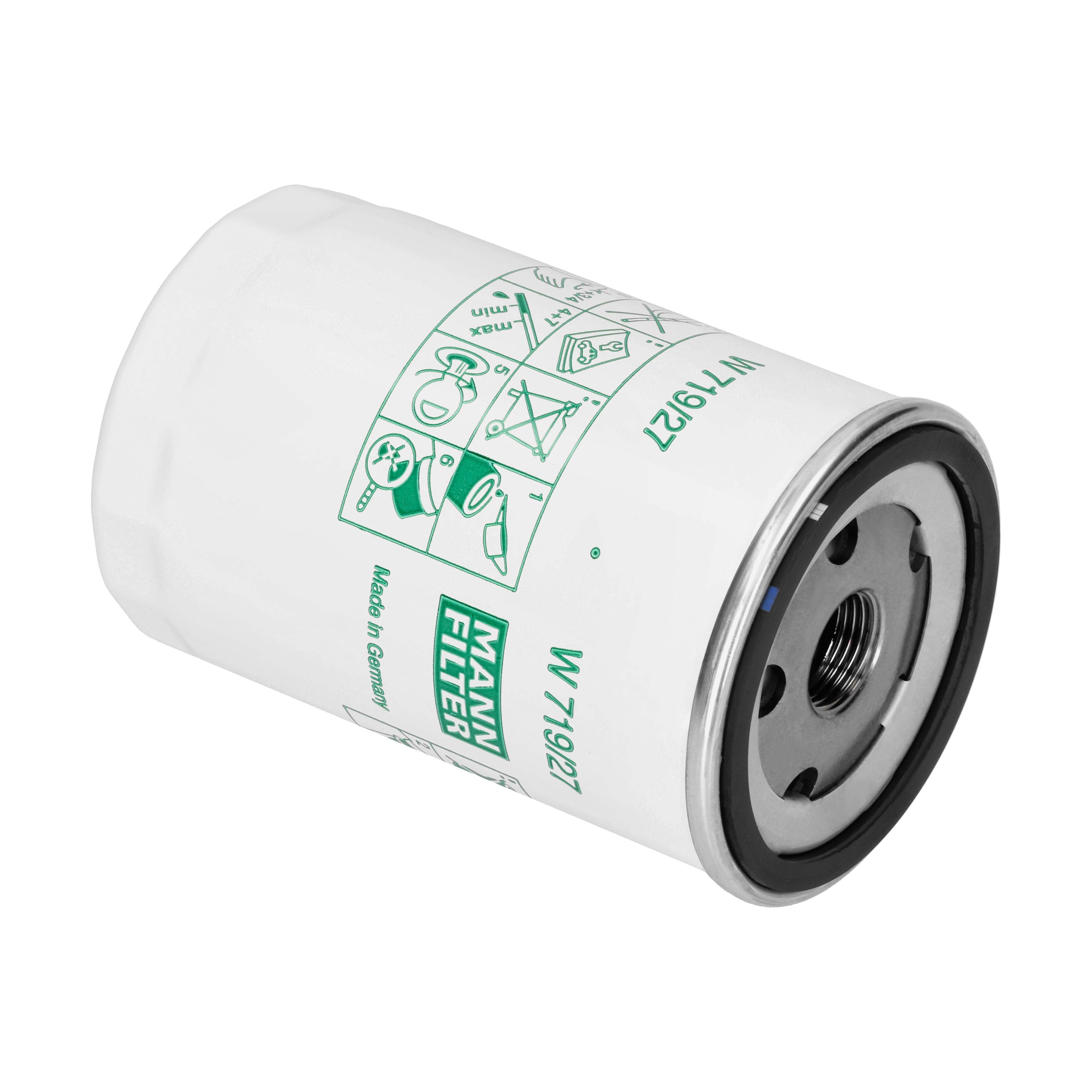 MANN-FILTER Oliefilter w71927 Påskruet 123mm 3/4-16 UNF for FORD CHRYSLER FIAT MAZDA FORD USA