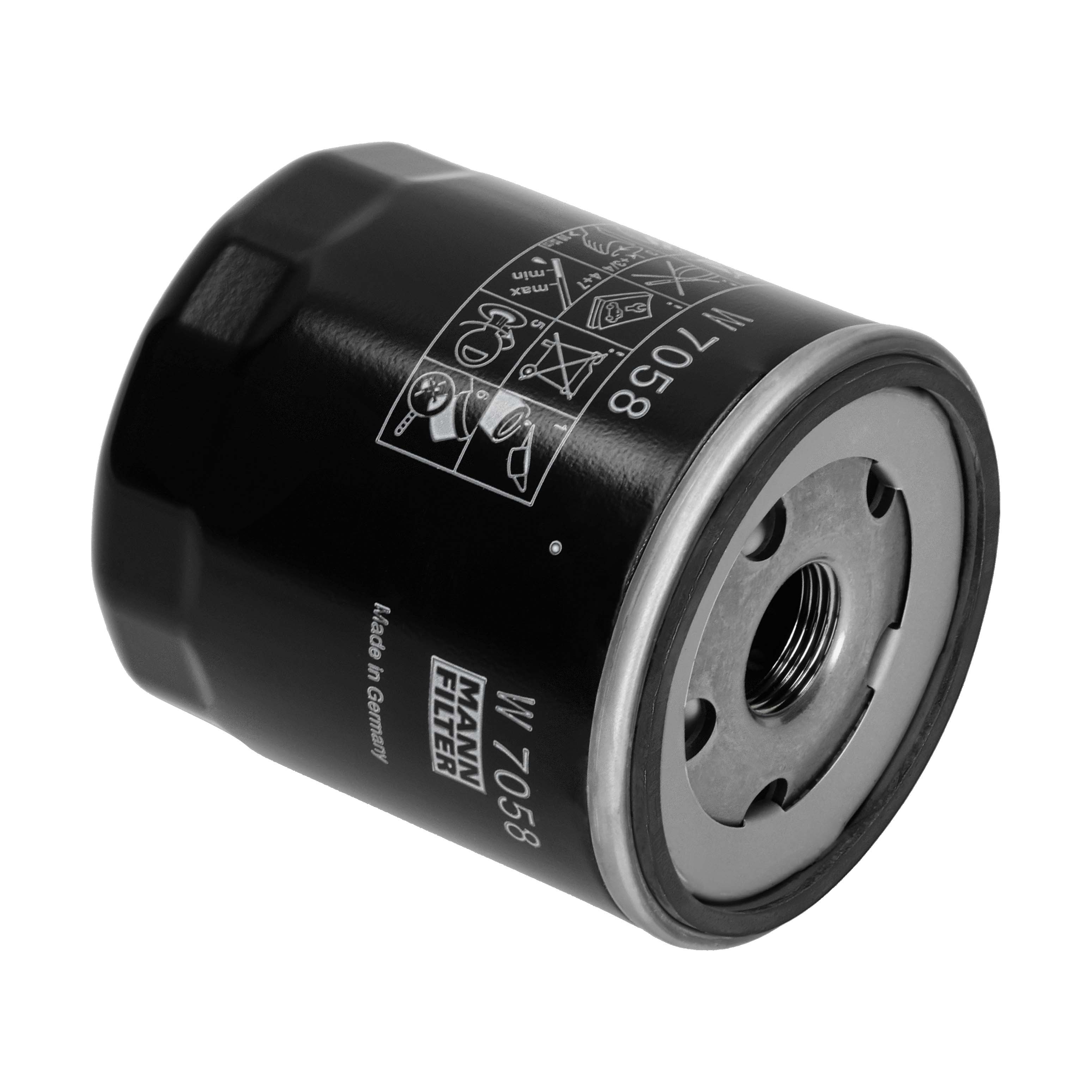 MANN-FILTER Oliefilter w7058 Påskruet 89mm M20x1.5 for GENERAL MOTORS FIAT PEUGEOT SUZUKI CITROËN RENAULT TOYOTA