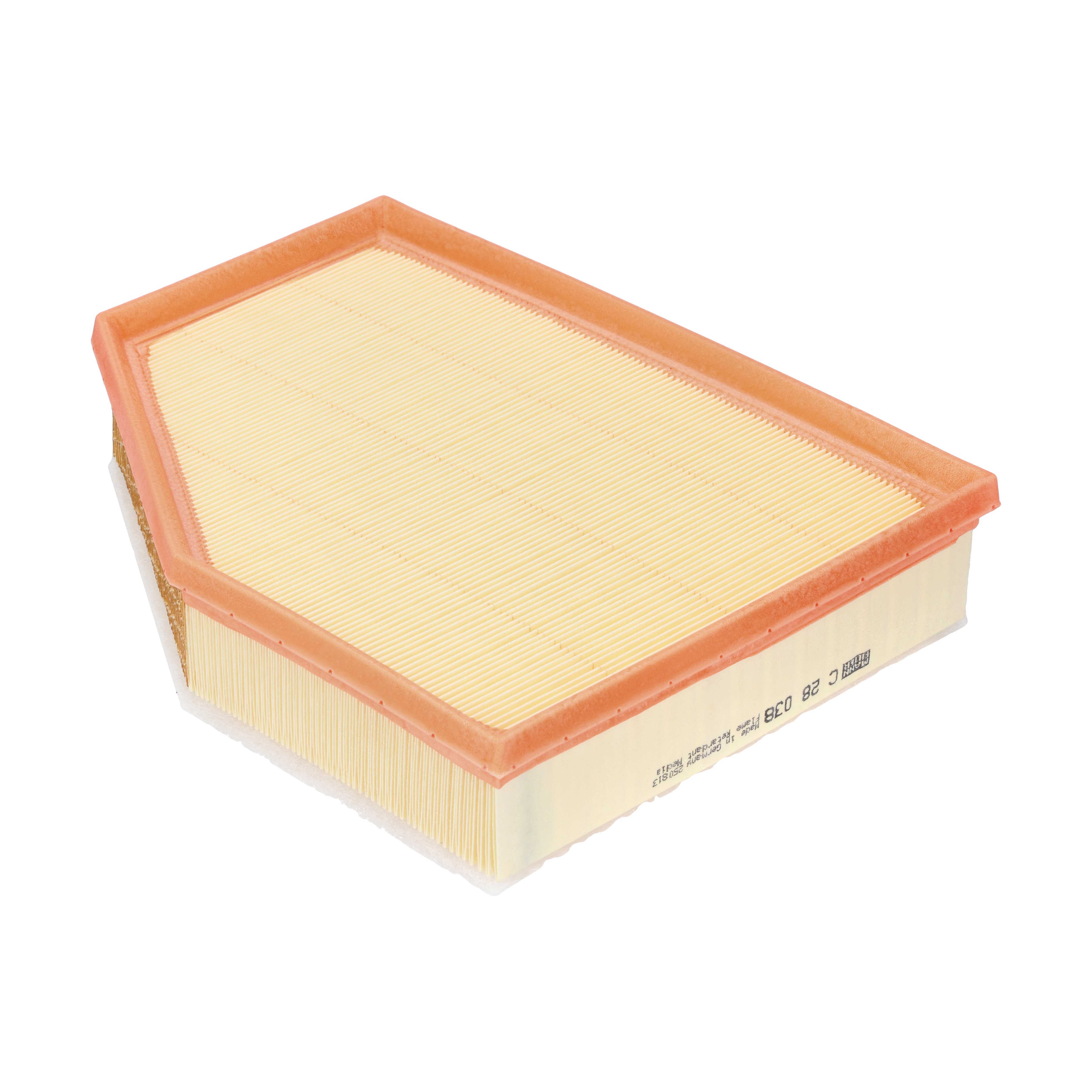 MANN-FILTER Luftfilter c28038 Filterindsats length_mm_203|Længde [mm]|273 width_mm_206|Bredde [mm]|219 height_mm_209|Højde [mm]|67 length_1_mm_814|Læn
