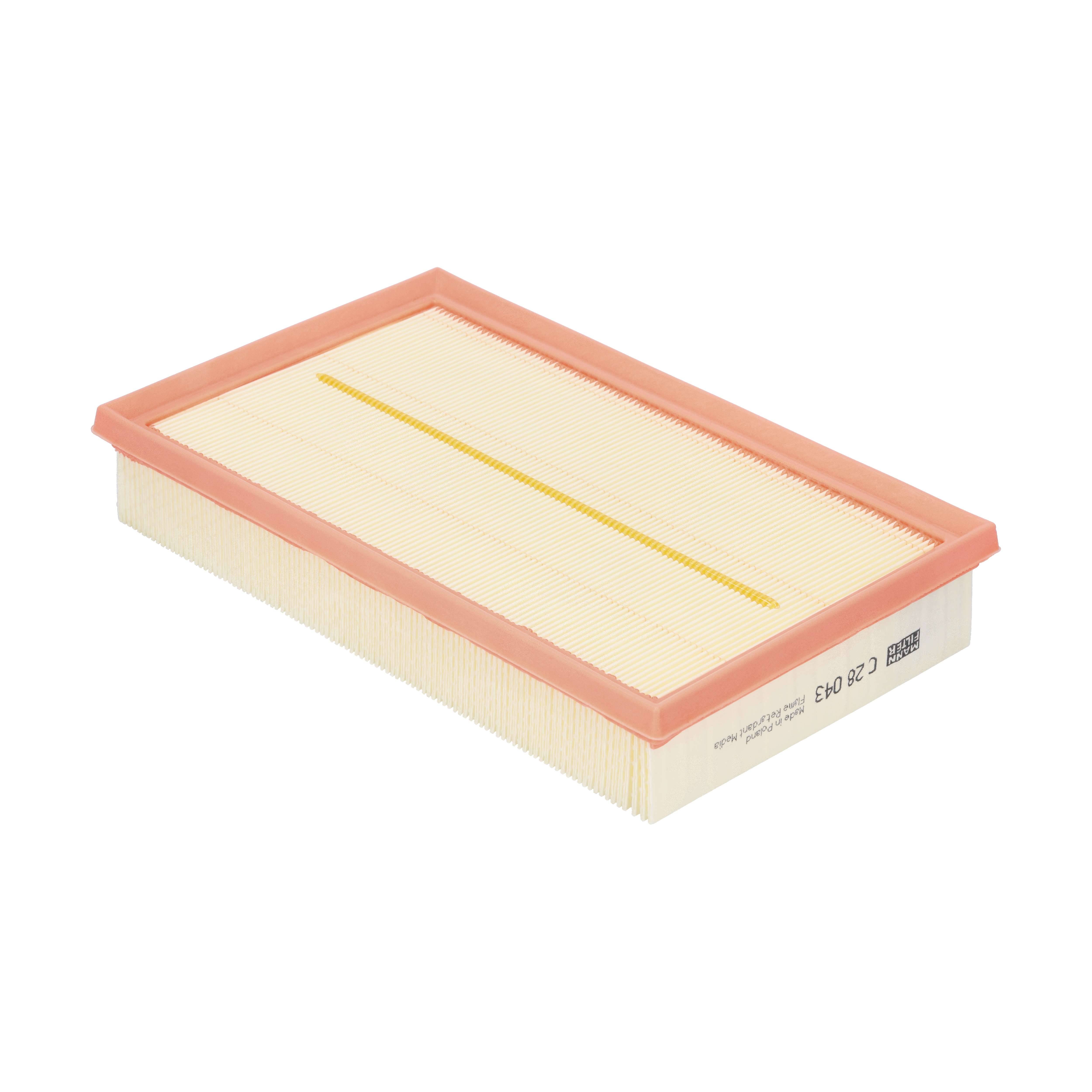 MANN-FILTER Luftfilter c28043 Filterindsats length_mm_203|Længde [mm]|276 width_mm_206|Bredde [mm]|170 height_mm_209|Højde [mm]|49 49mm for FORD VAG