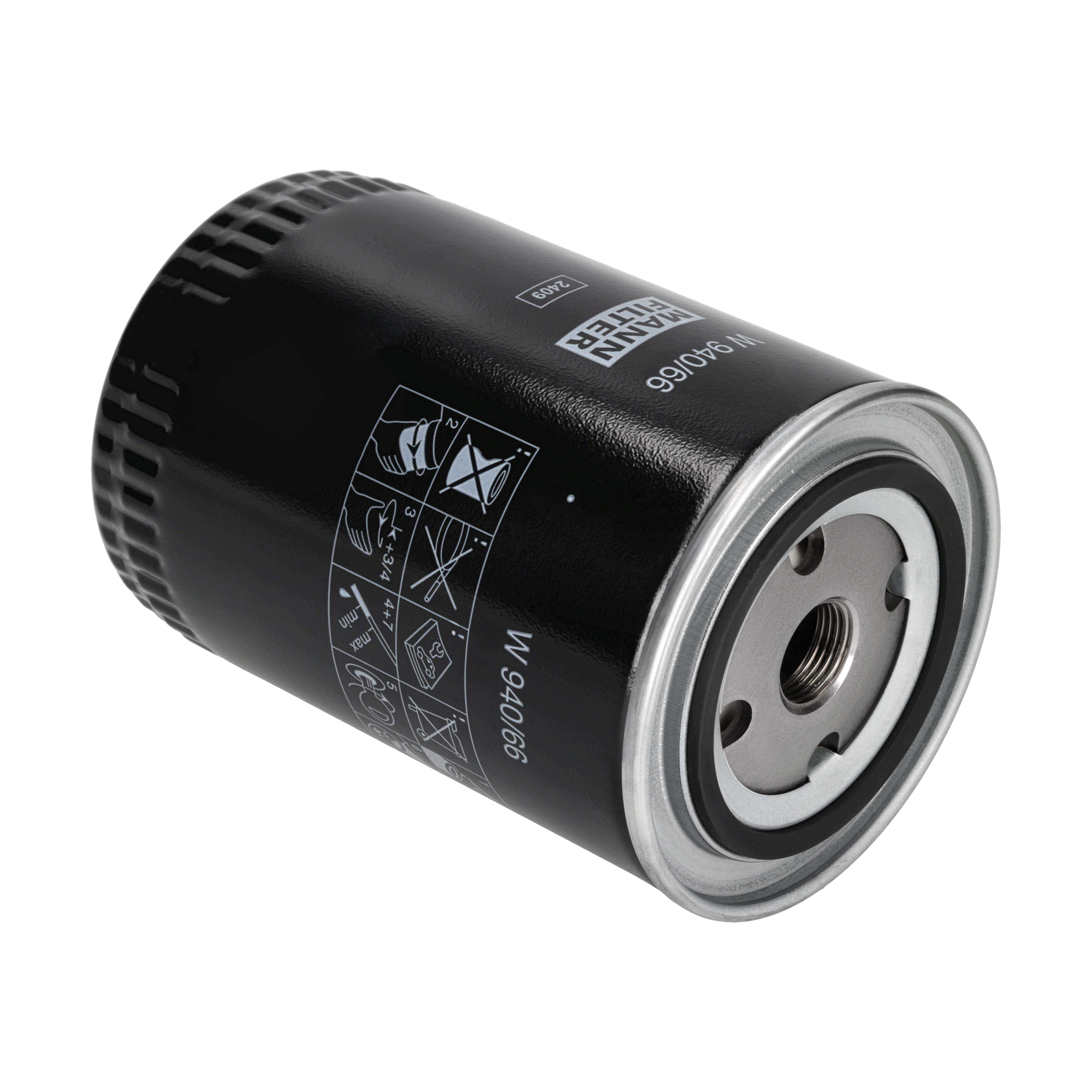 MANN-FILTER Oliefilter w94066 Påskruet 142mm 3/4-16 UNF for VAG