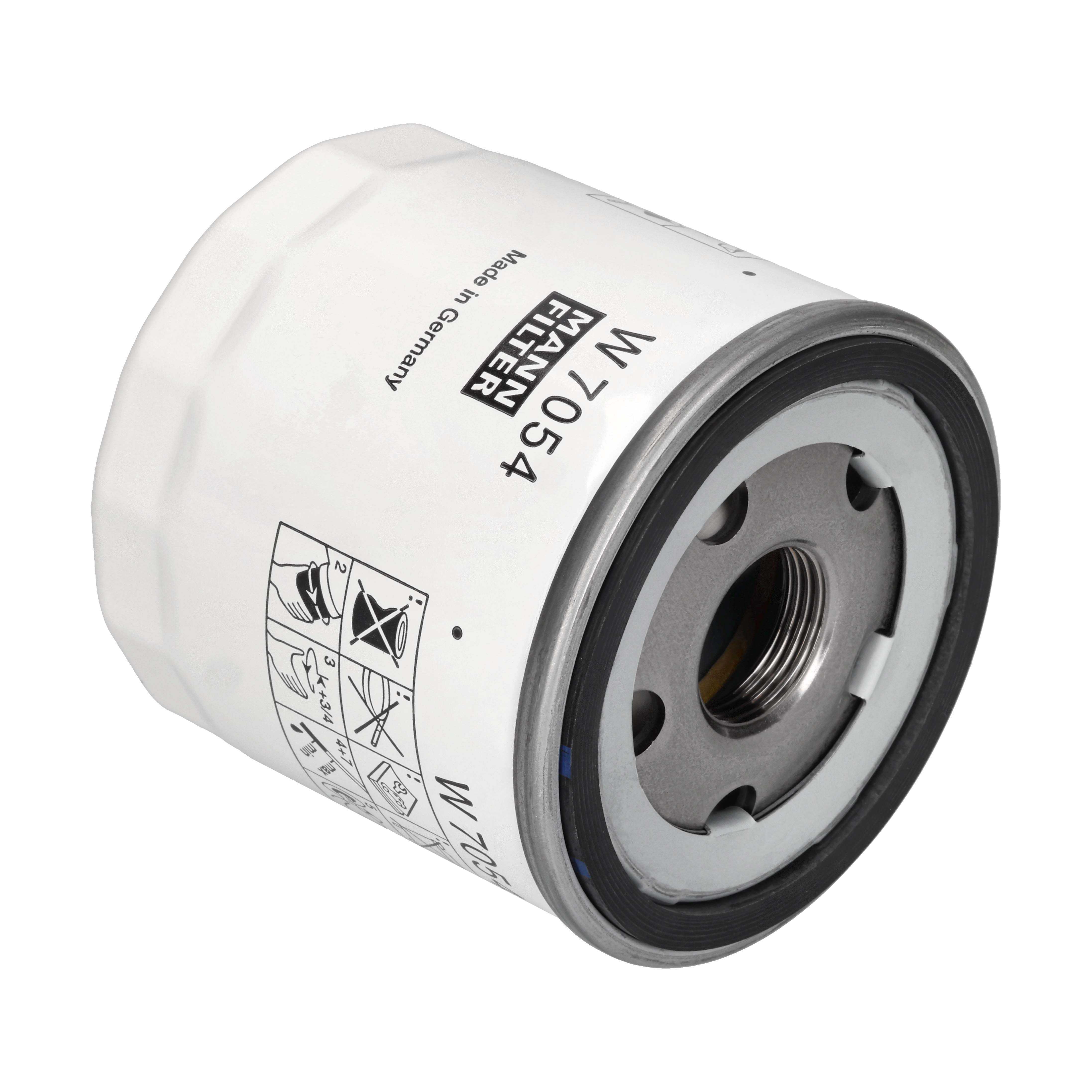 MANN-FILTER Oliefilter w7054 Påskruet 79mm M22x1.5-6H for FORD