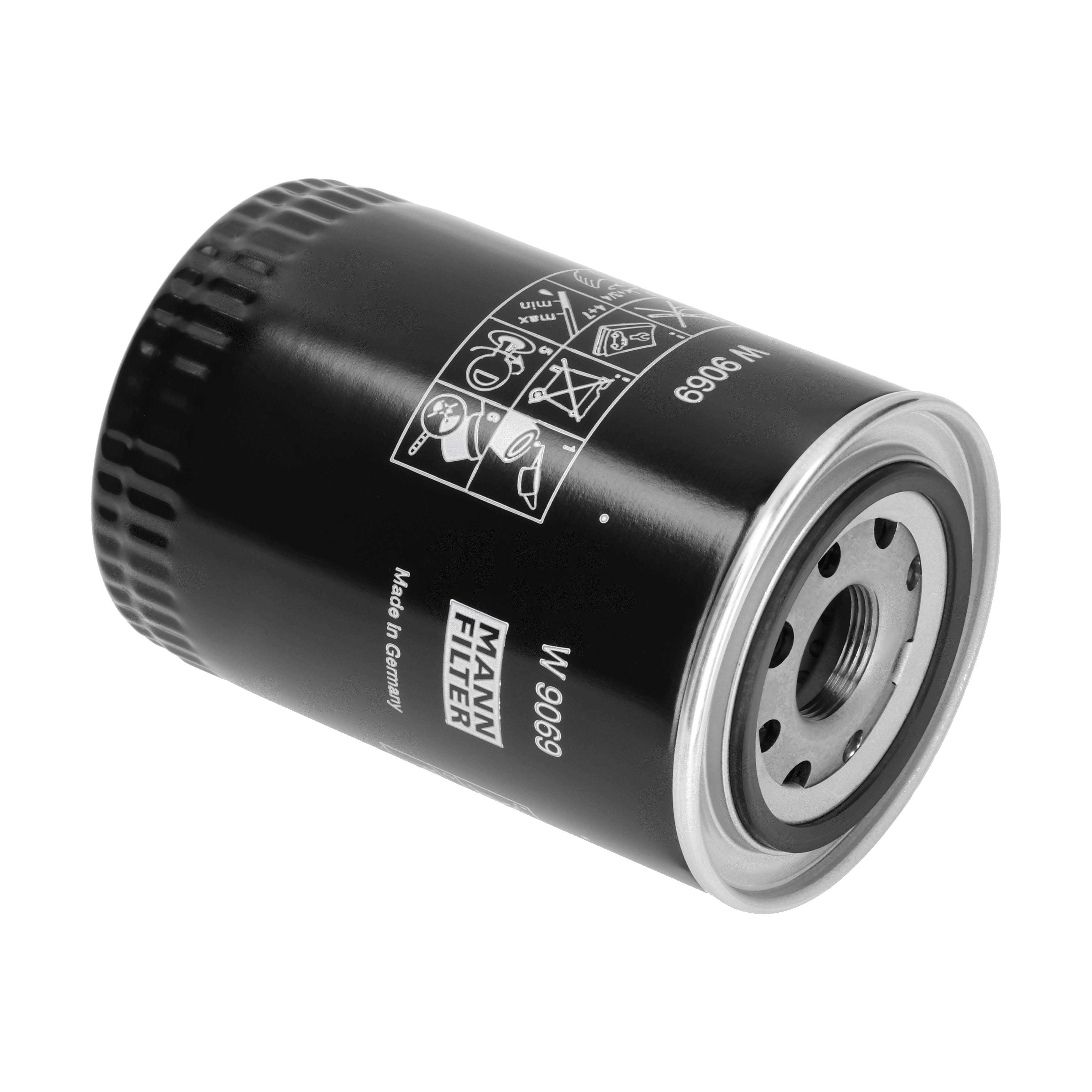 MANN-FILTER Oliefilter w9069 Påskruet 143mm M26x1.5 for MITSUBISHI NISSAN FUSO (MITSUBISHI)
