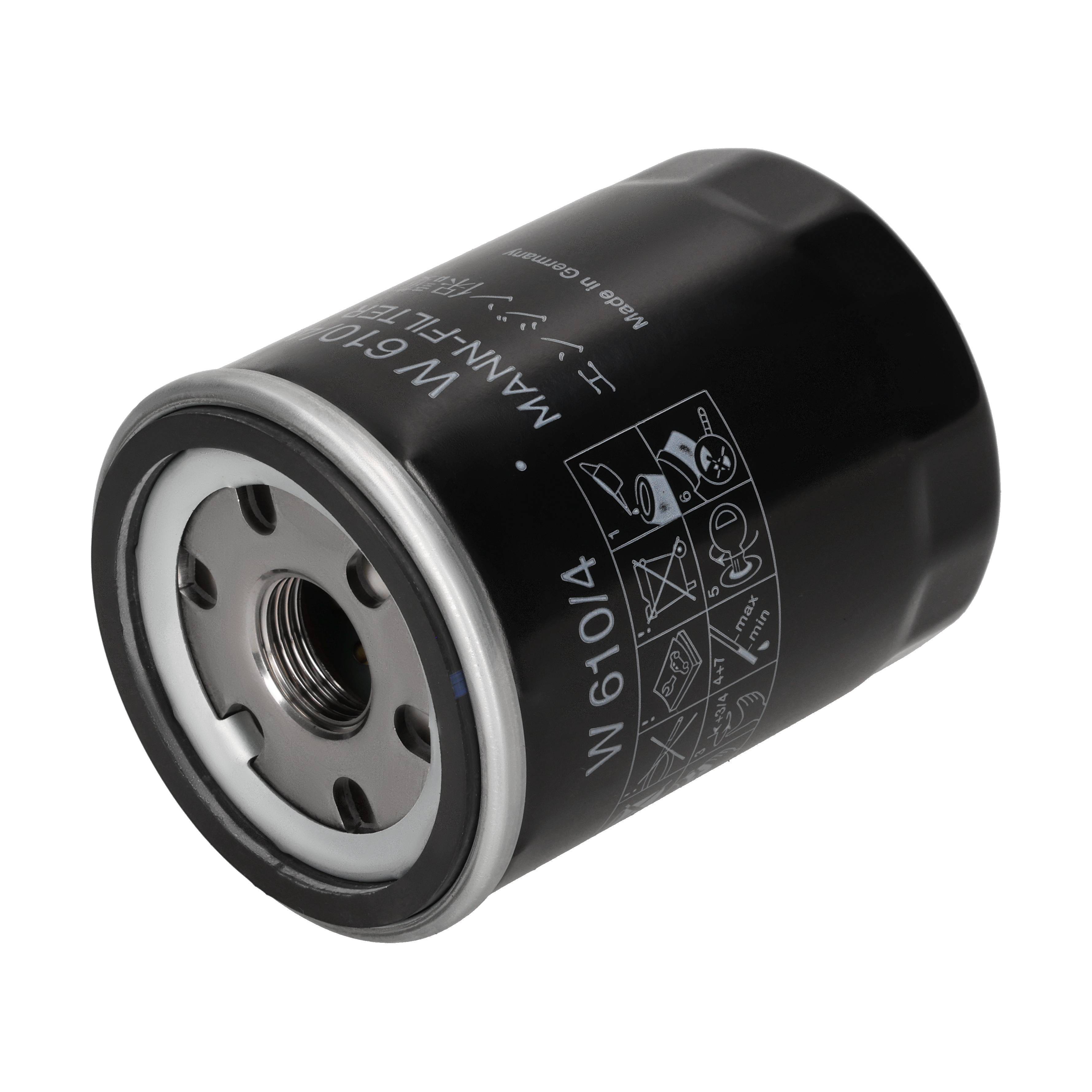 MANN-FILTER Oliefilter w6104 Påskruet 90mm 3/4-16 UNF for NISSAN