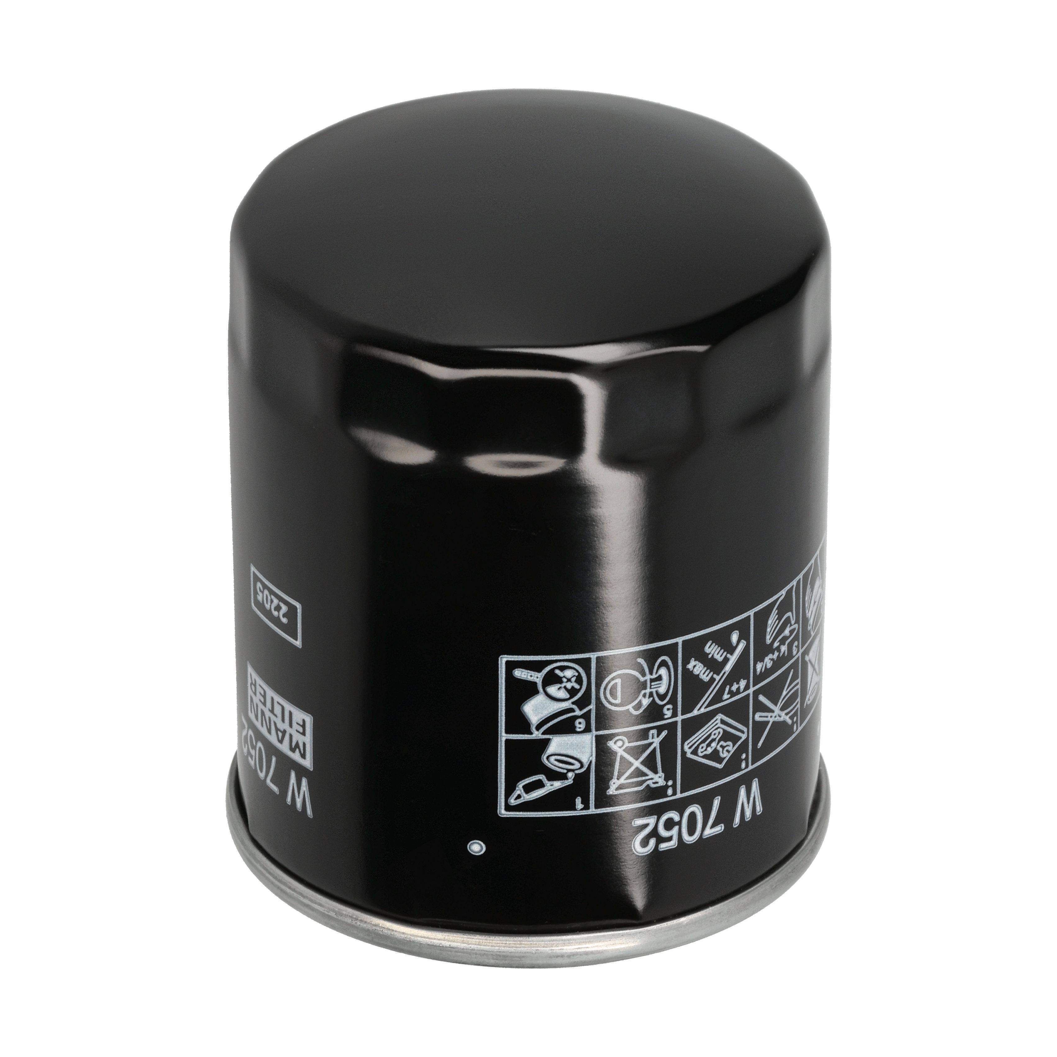 MANN-FILTER Oliefilter w7052 Påskruet 93mm M20x1.5 for VAG