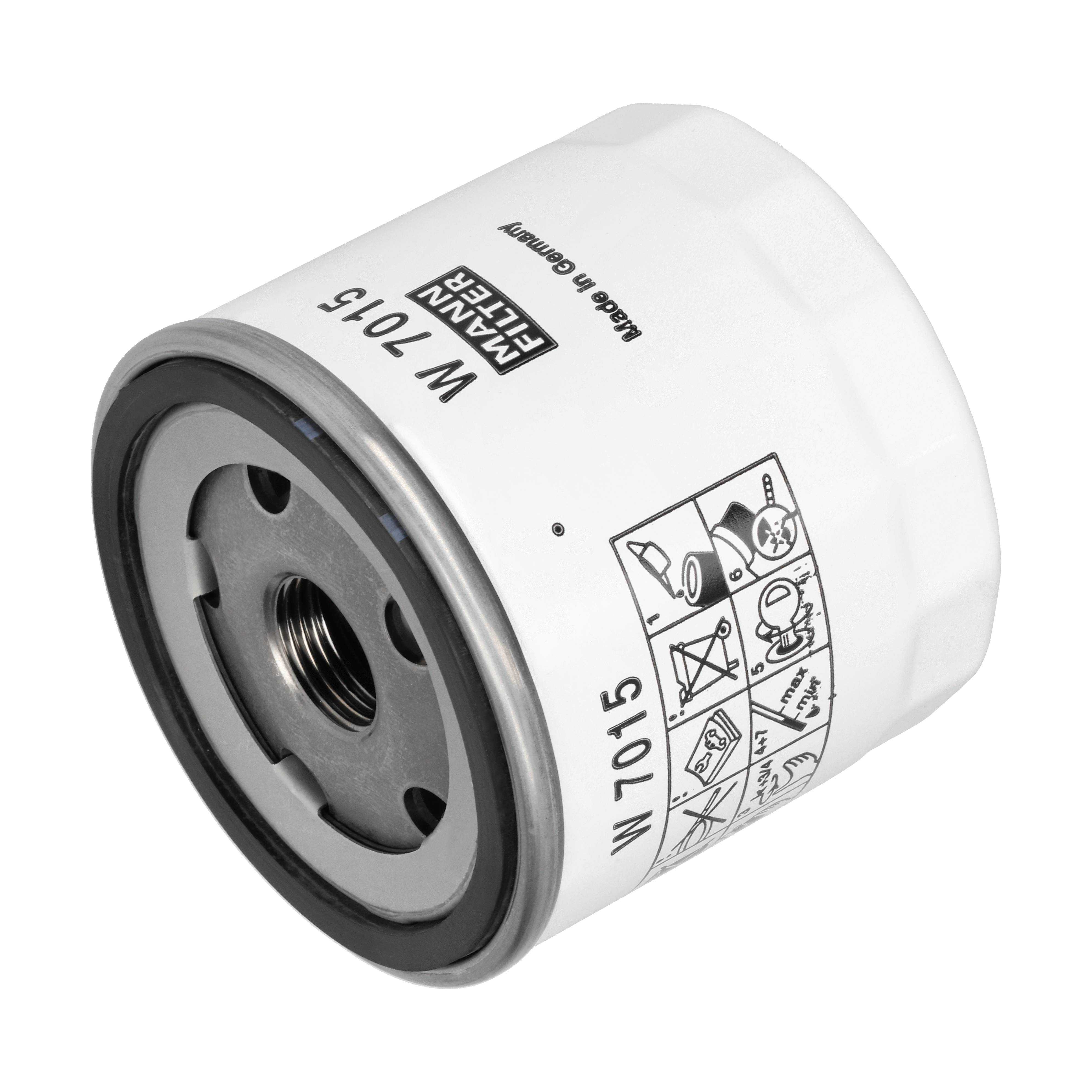 MANN-FILTER Oliefilter w7015 Påskruet 79mm 3/4-16 UNF-2B for FORD VOLVO FIAT LAND ROVER LDV JAGUAR TOYOTA VAG