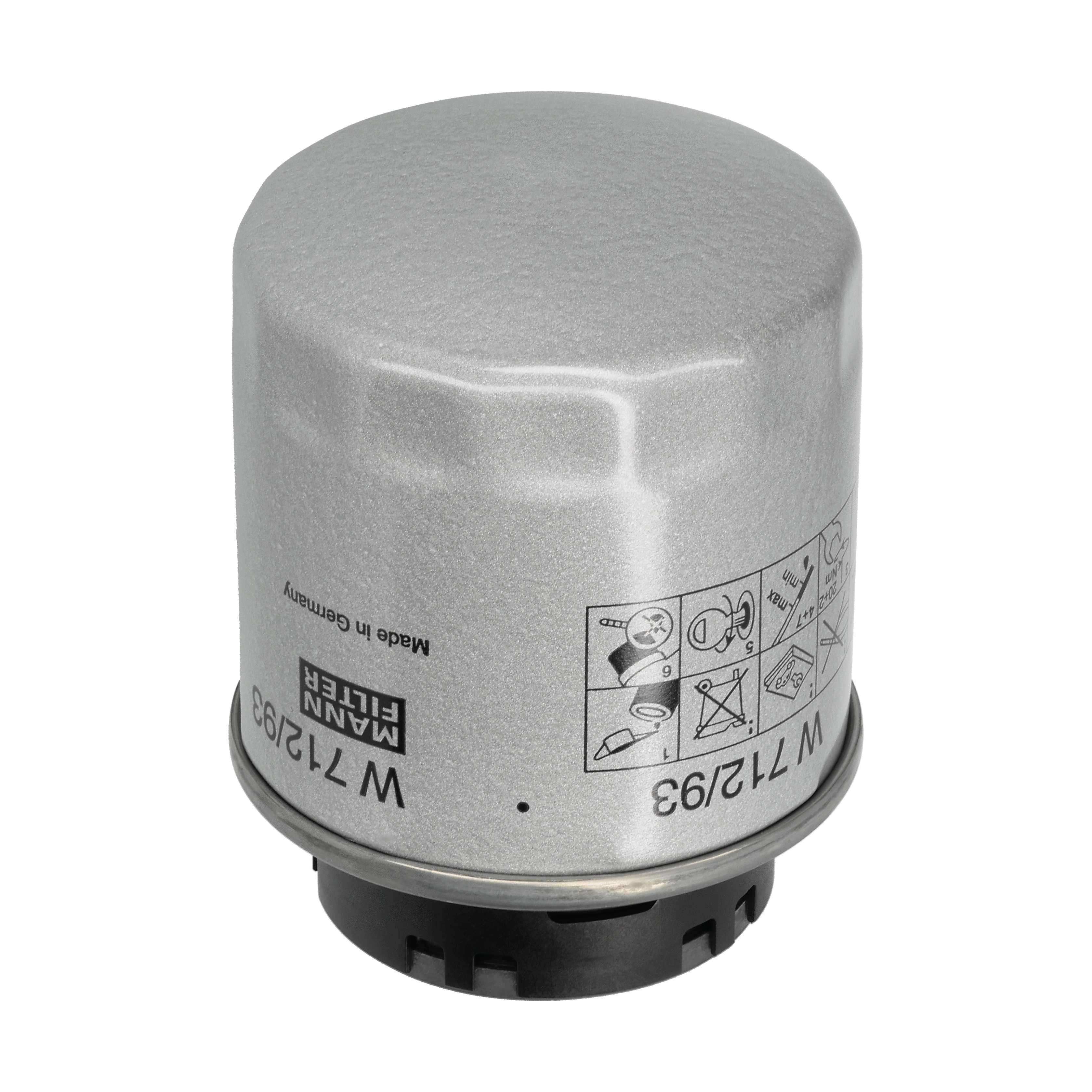 MANN-FILTER Oliefilter w71293 Påskruet 97mm 3/4-16 UNF-1B for BYD VW (SVW) VAG VW (FAW)