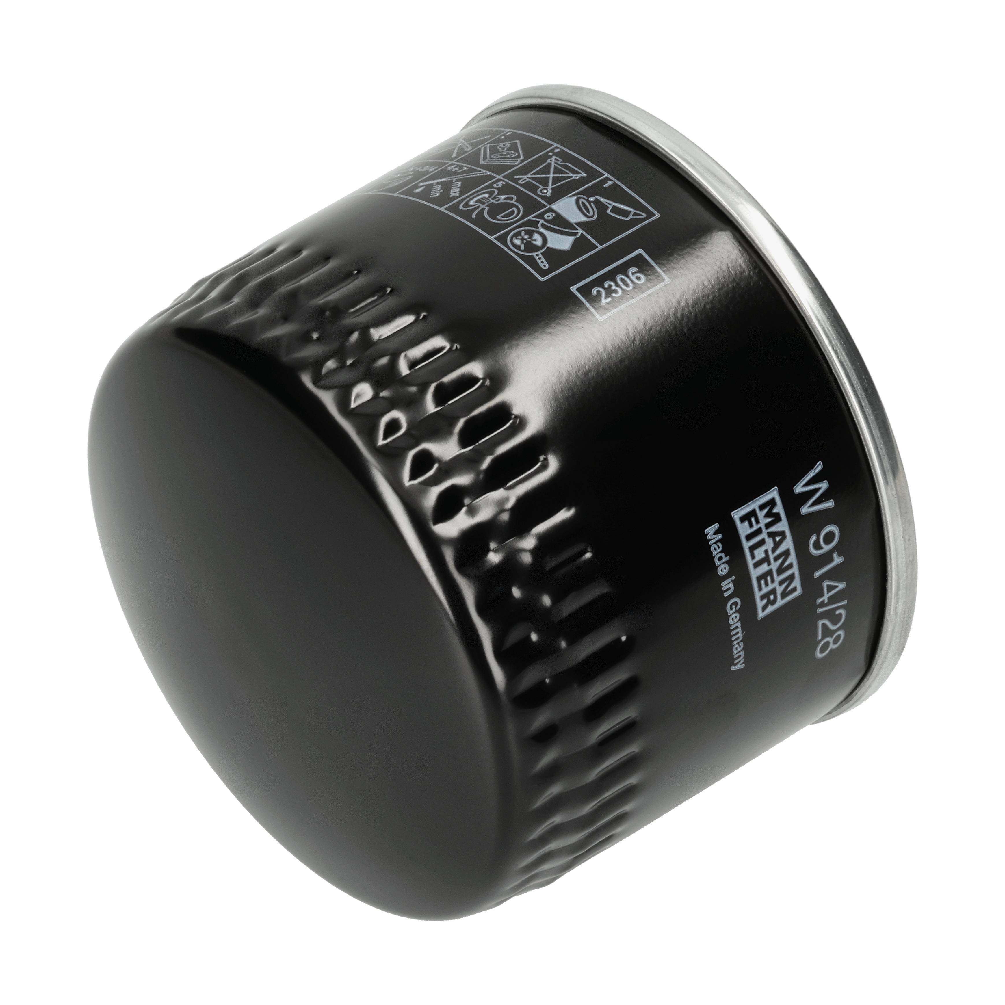 MANN-FILTER Oliefilter w91428 Påskruet 78mm M22x1.5 for IVECO FIAT CITROËN MERCURY