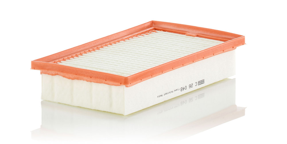 MANN-FILTER Luftfilter c26048 Filterindsats length_mm_203|Længde [mm]|255 width_mm_206|Bredde [mm]|147 height_mm_209|Højde [mm]|40 40mm for HYUNDAI